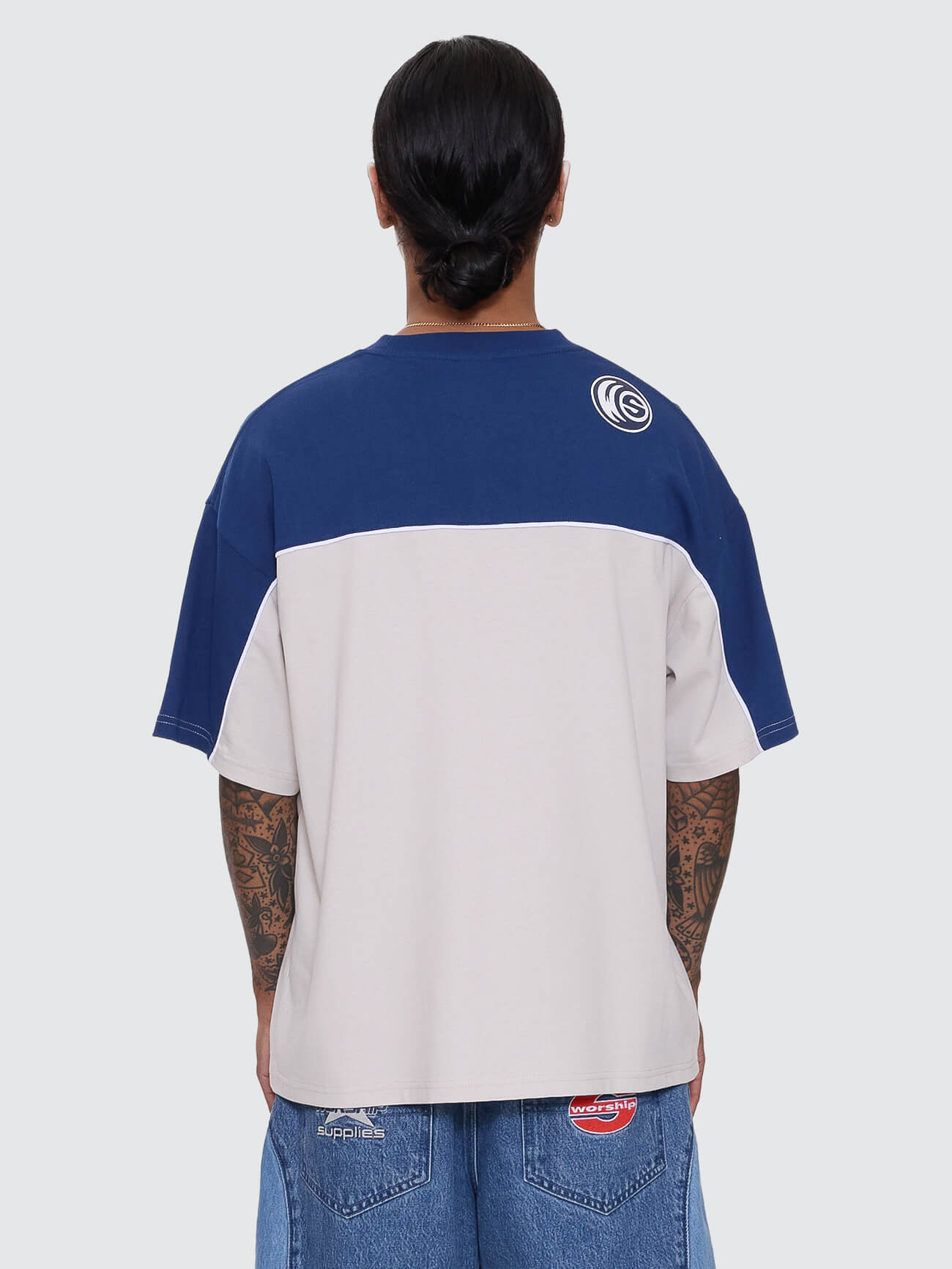 Blender Oversize Panel Tee - Blue Depths