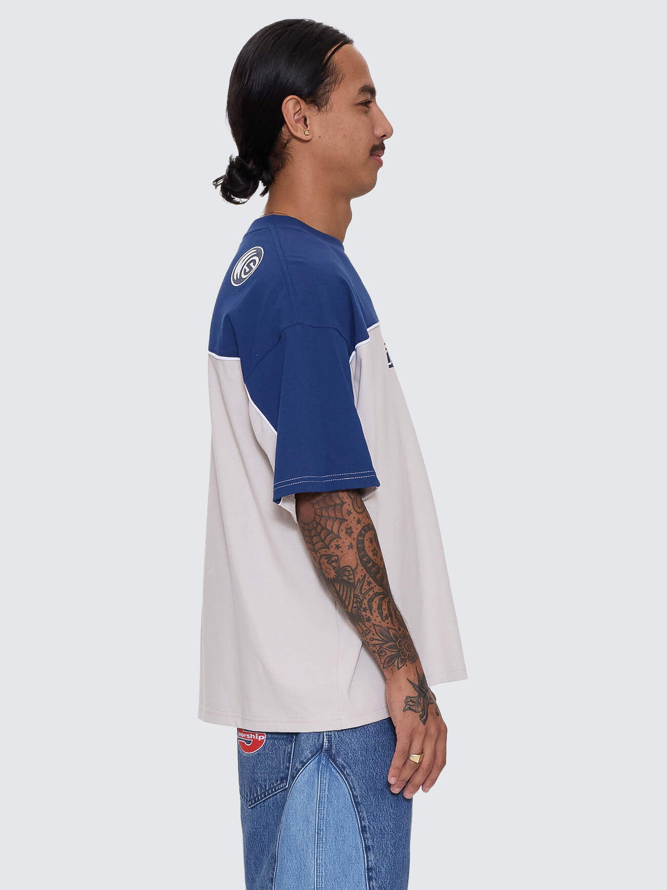 Blender Oversize Panel Tee - Blue Depths