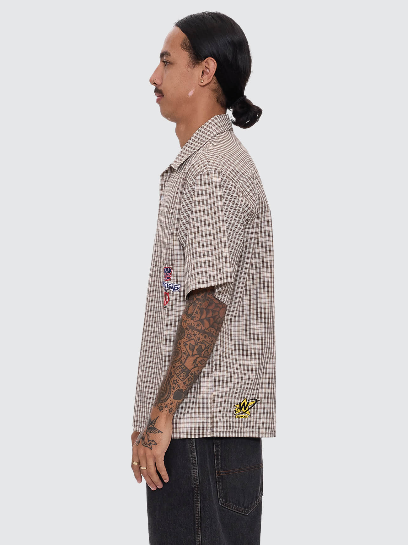 Low Goes Short Sleeve Shirt - Brown