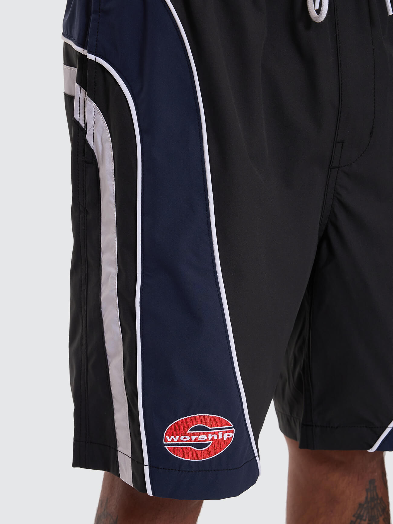 Laps Elastic Swim Short - Worn Black