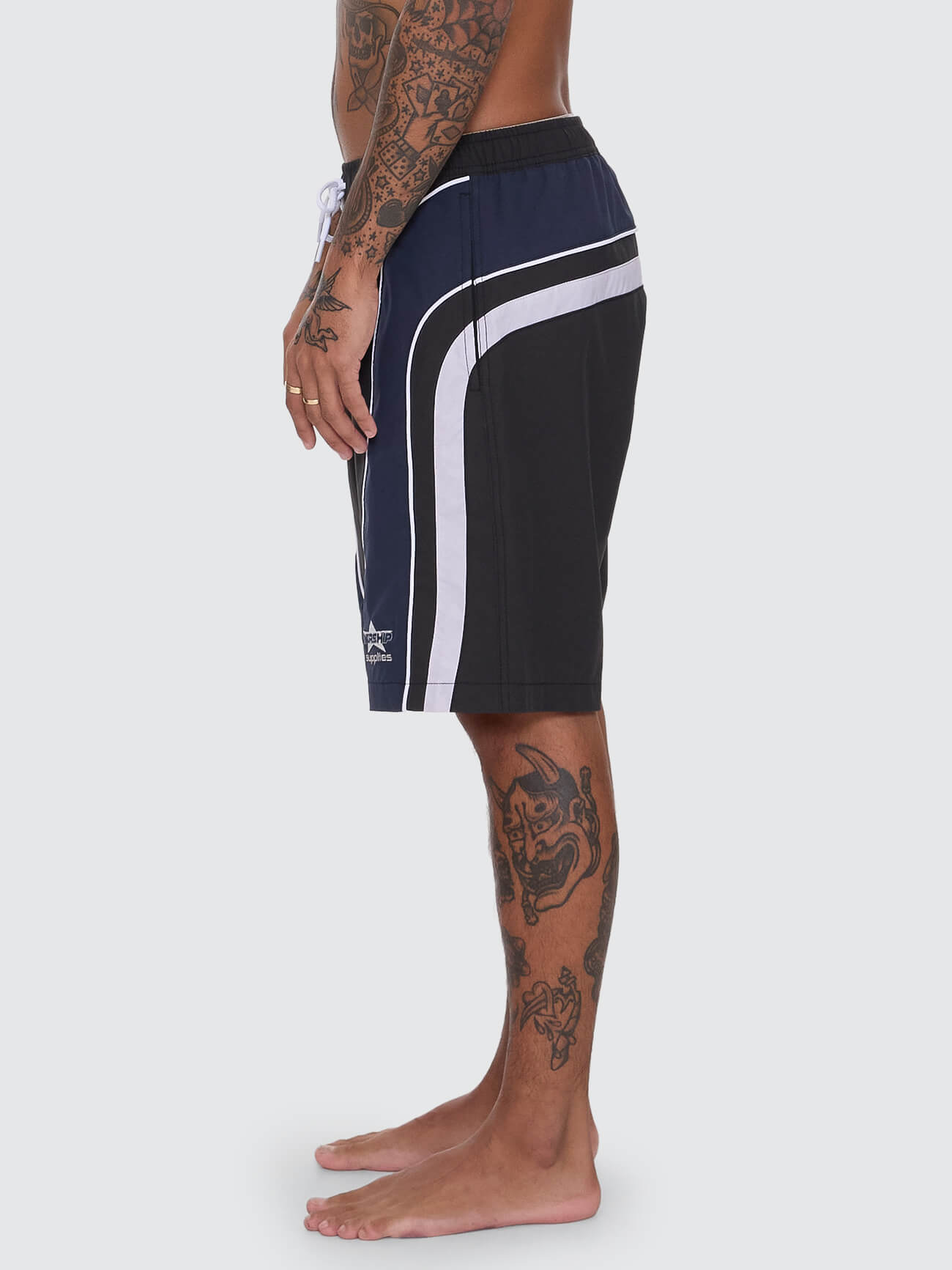Laps Elastic Swim Short - Worn Black