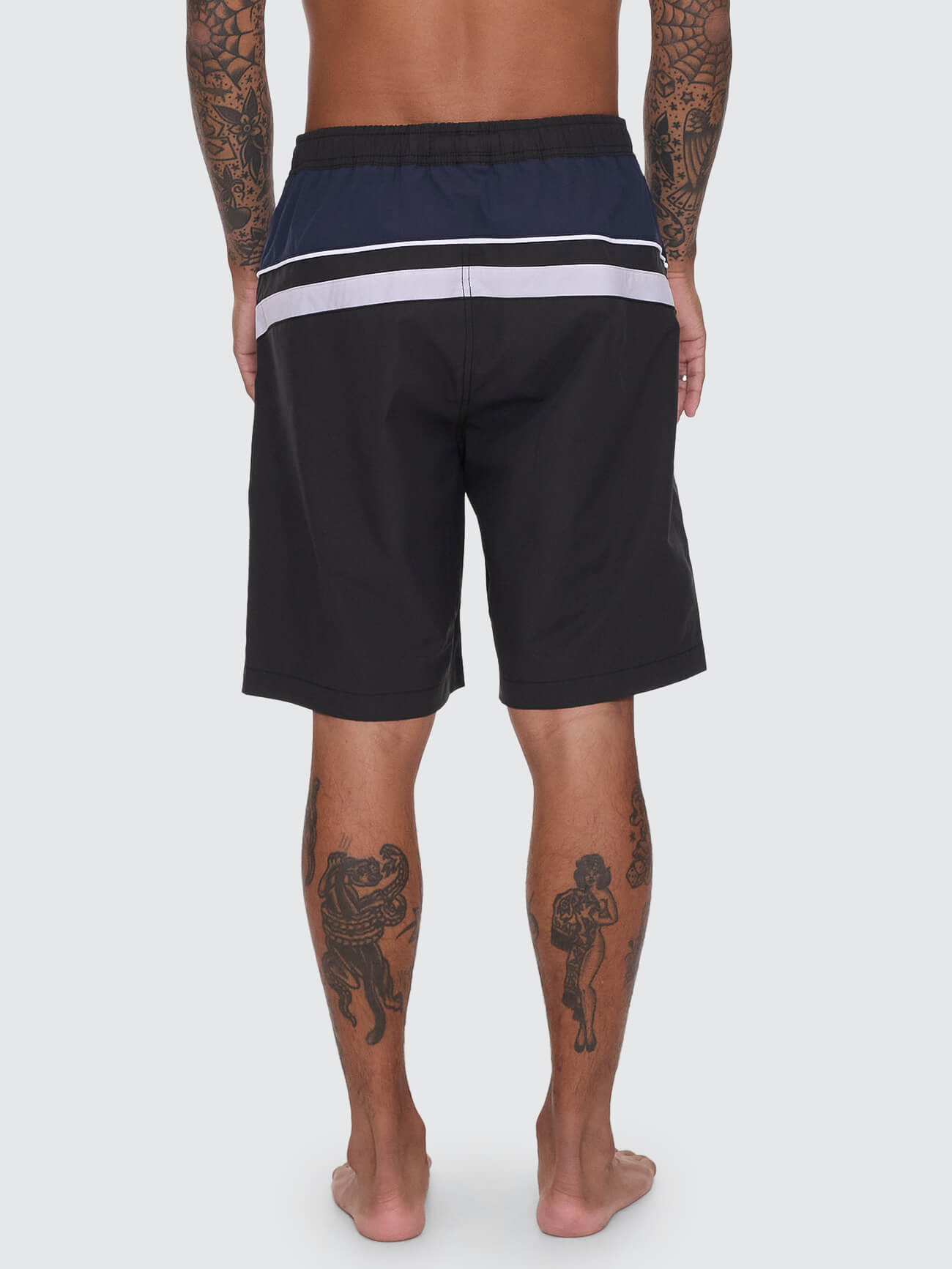 Laps Elastic Swim Short - Worn Black