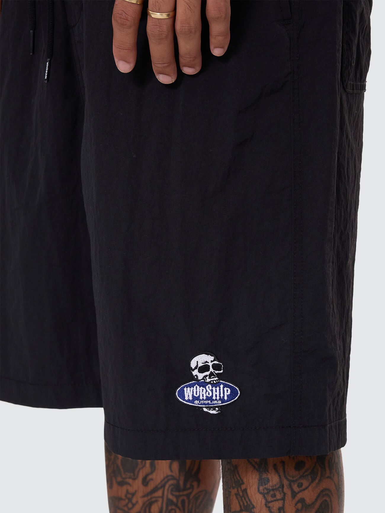 Jaws Nylon Volley Short - Black