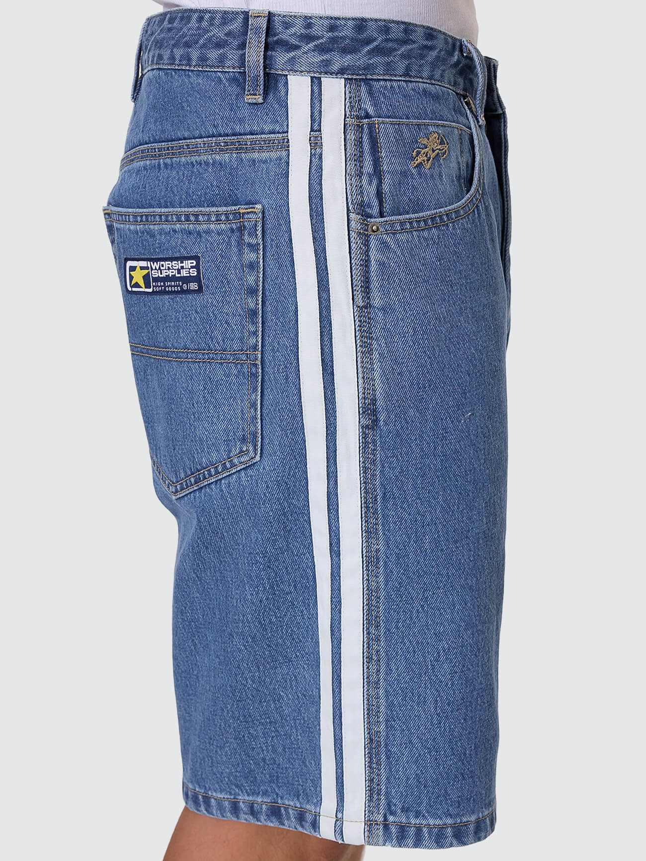 Blender Big Dawg Jean Short - Sky High Blue