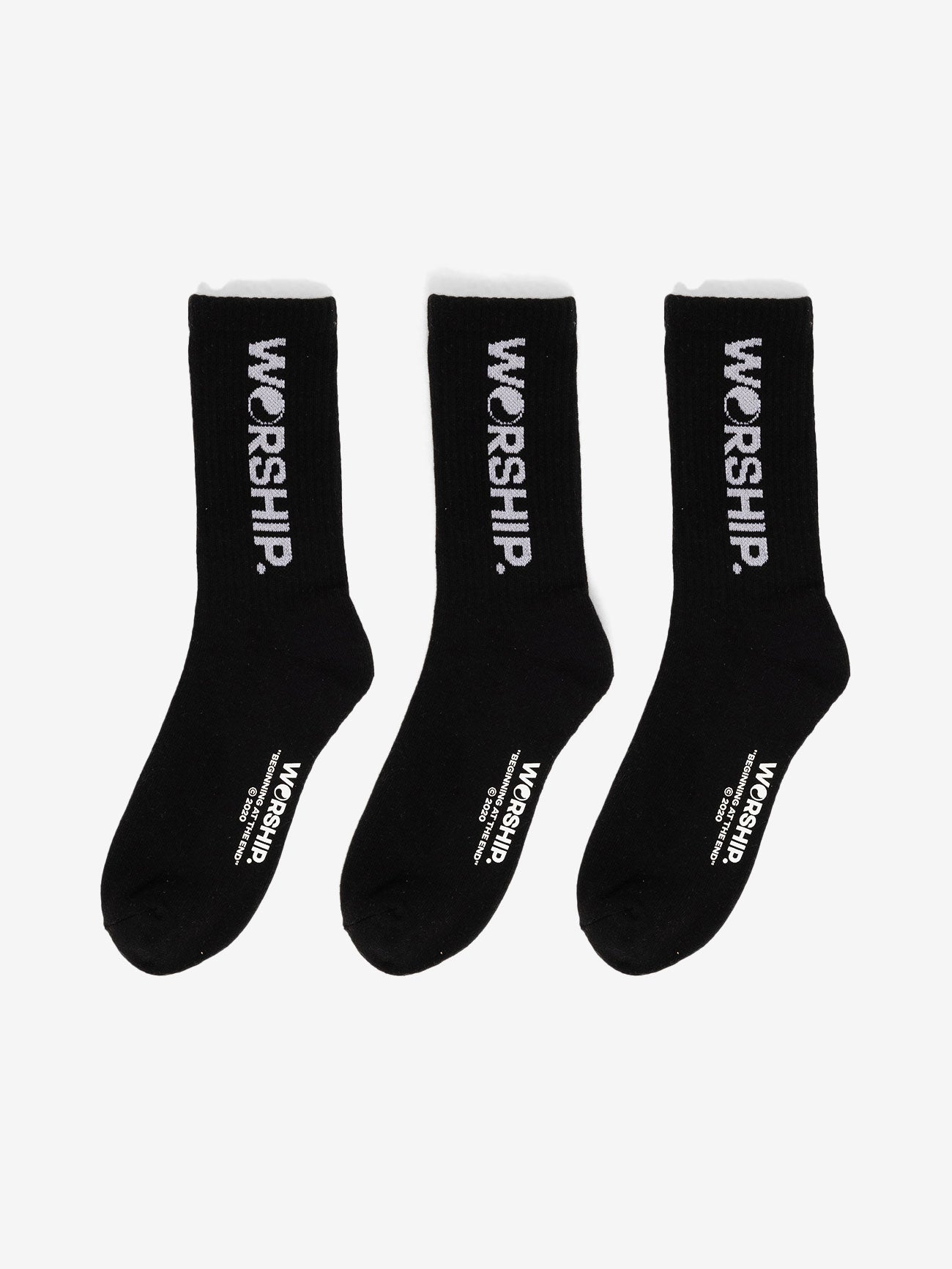 Core Socks 3 Pack - Black One Size