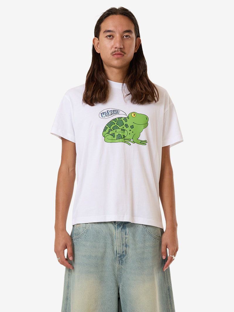 Croak Fitted Tee - White XS