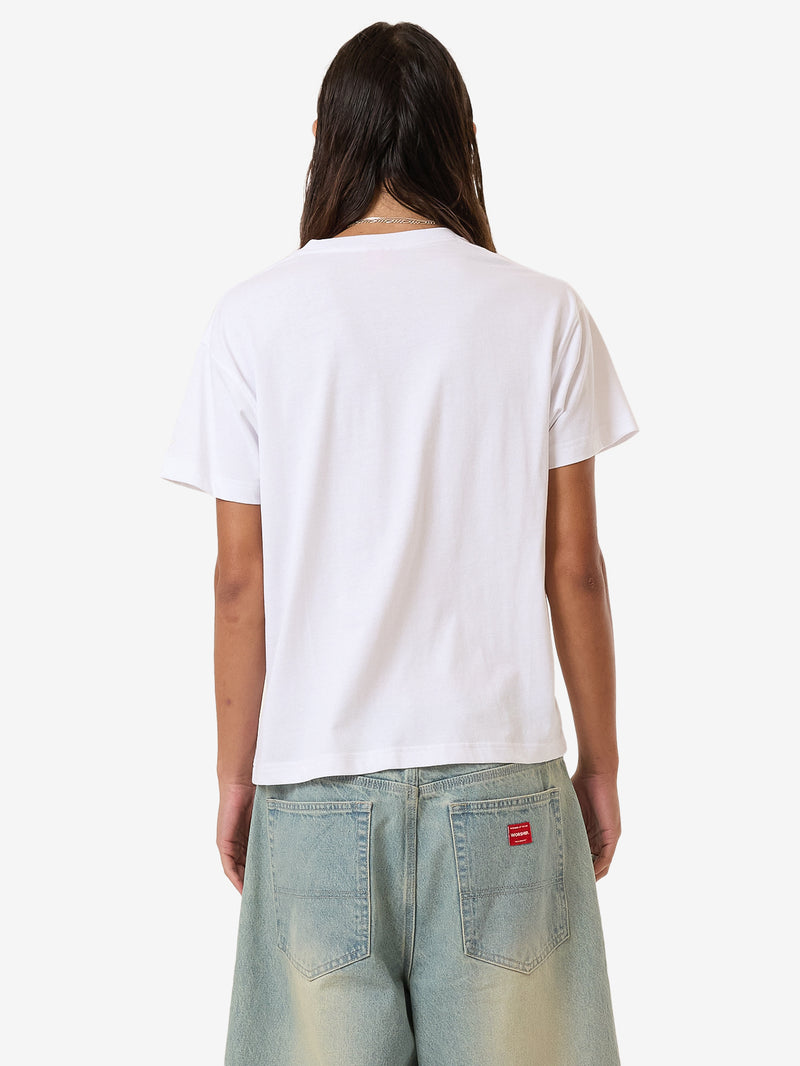 Croak Fitted Tee - White XS