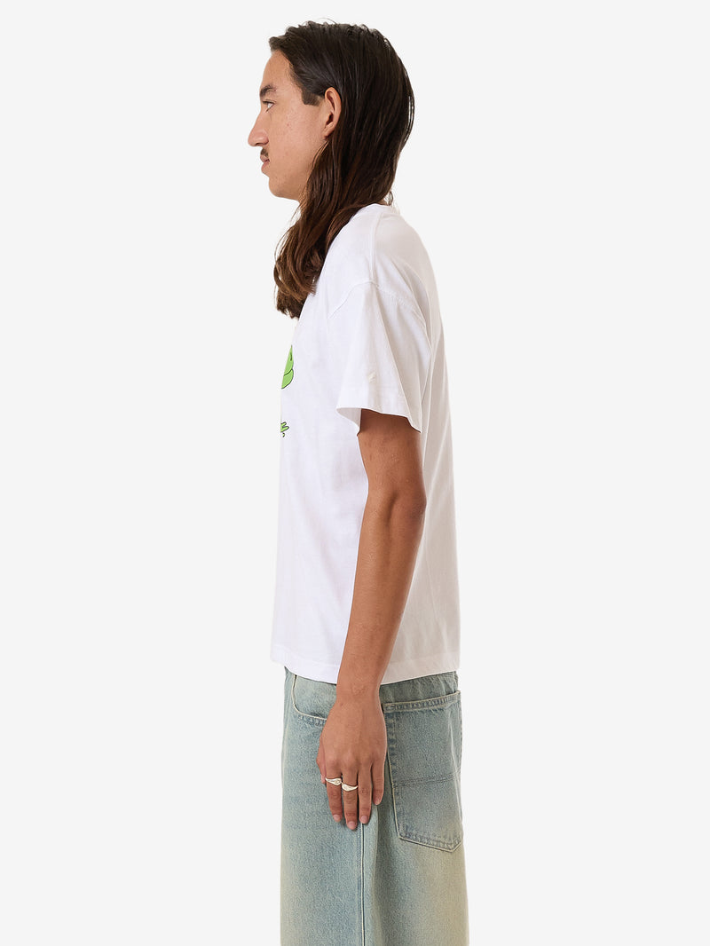 Croak Fitted Tee - White XS