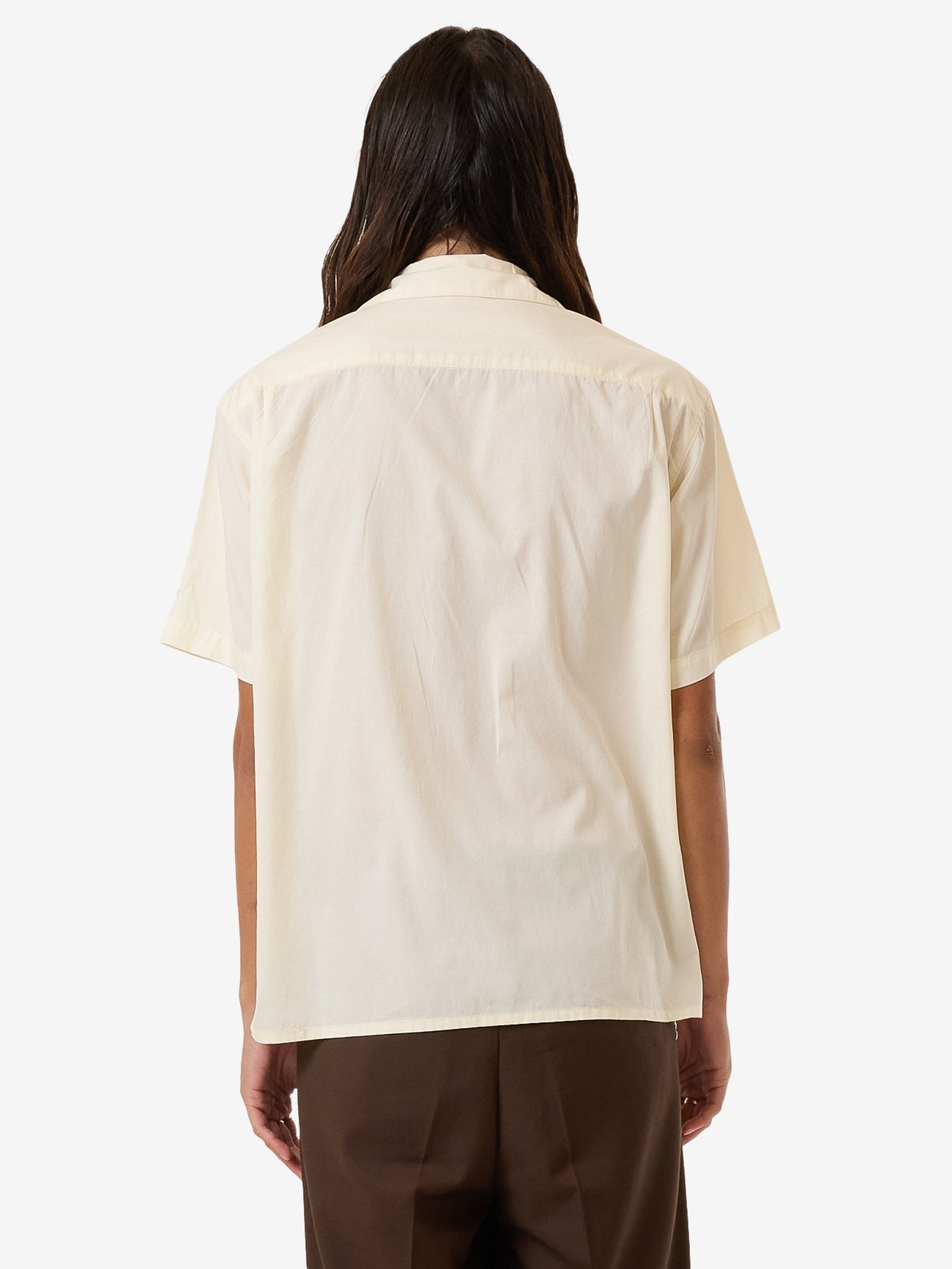 Cherio Panel Bowling Shirt - Bone XS