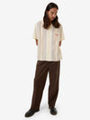 Cherio Panel Bowling Shirt - Bone XS