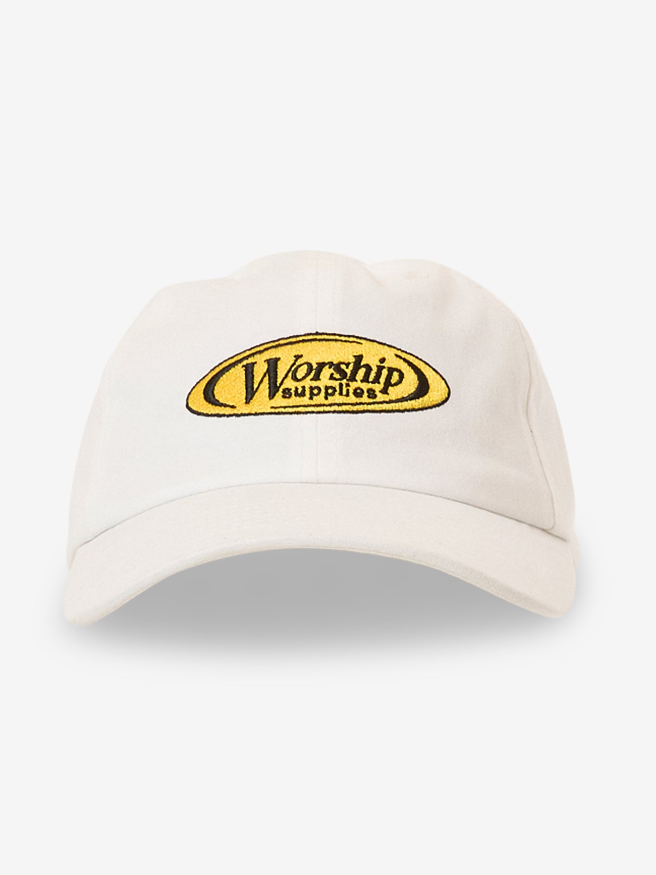 Overt 6 Panel Dad Hat - Cream One Size