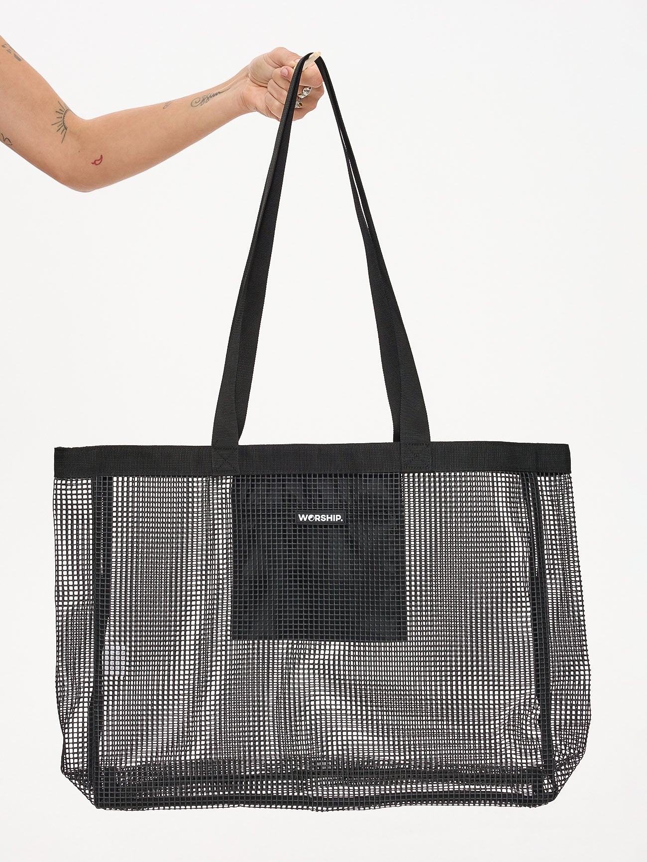 Mesh Beach Carry Bag - Black