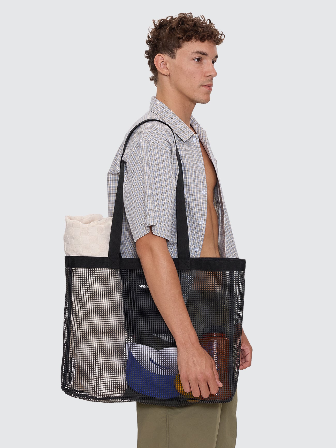 Mesh Beach Carry Bag - Black