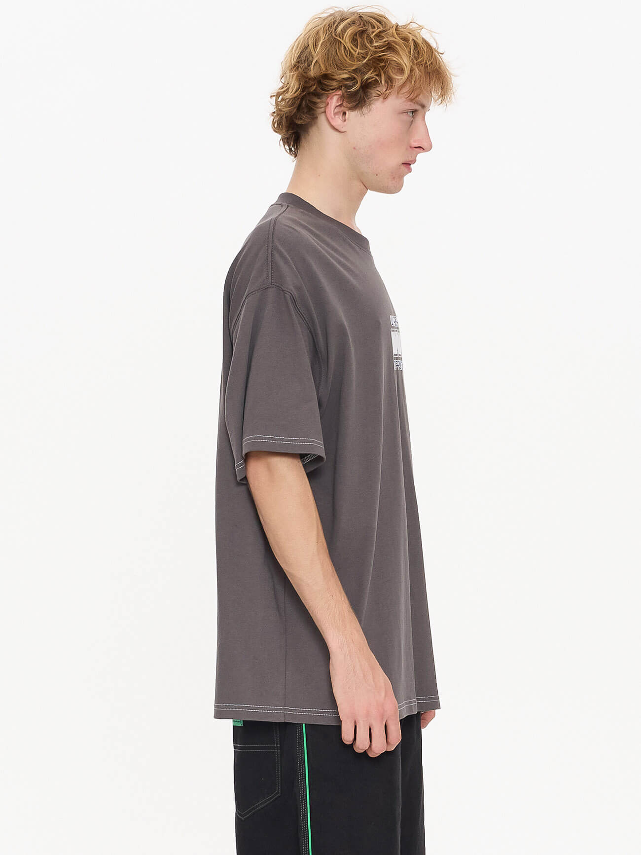 Grand Prix Oversize Tee - Worn Black XS