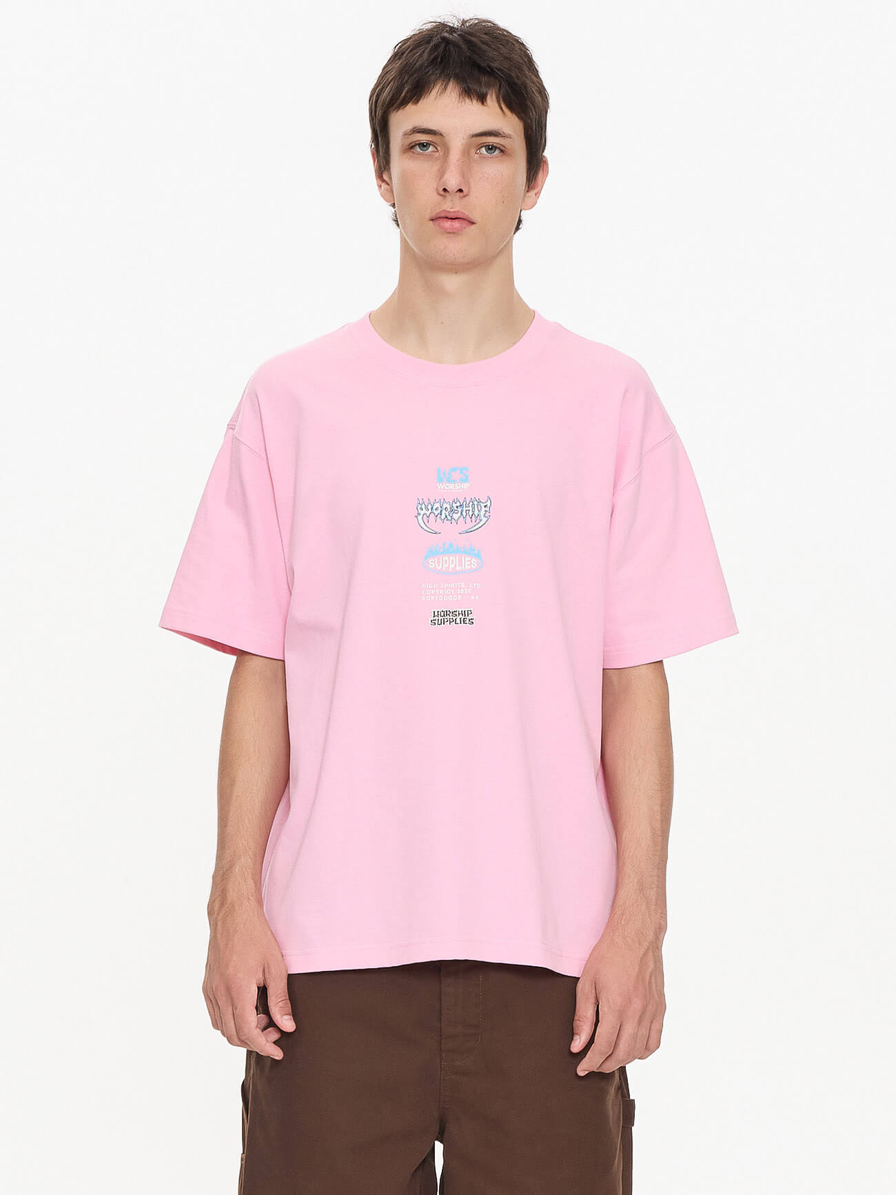 Pile Up Tee - Flamingo XS