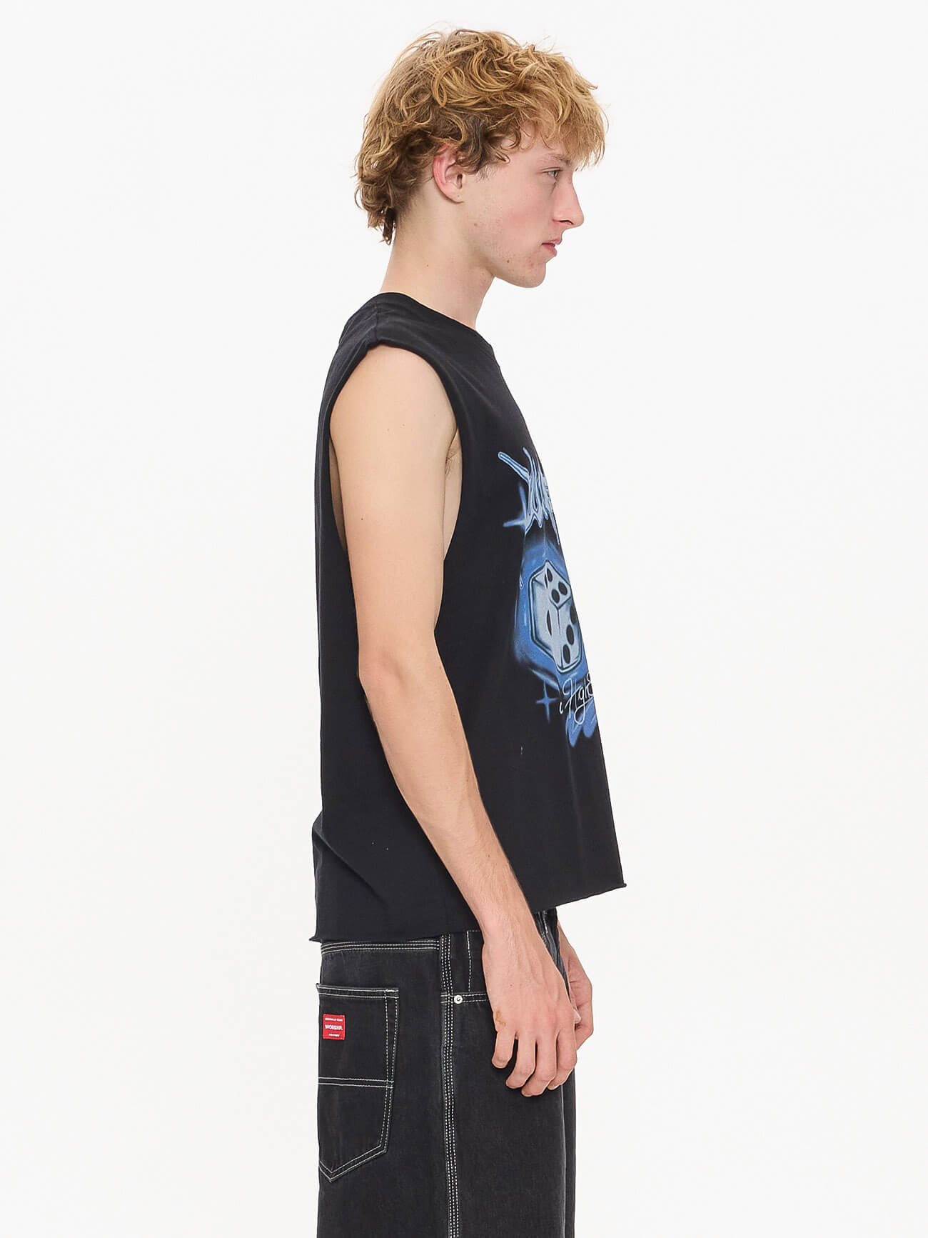 Rollem Muscle Tee - Black XS