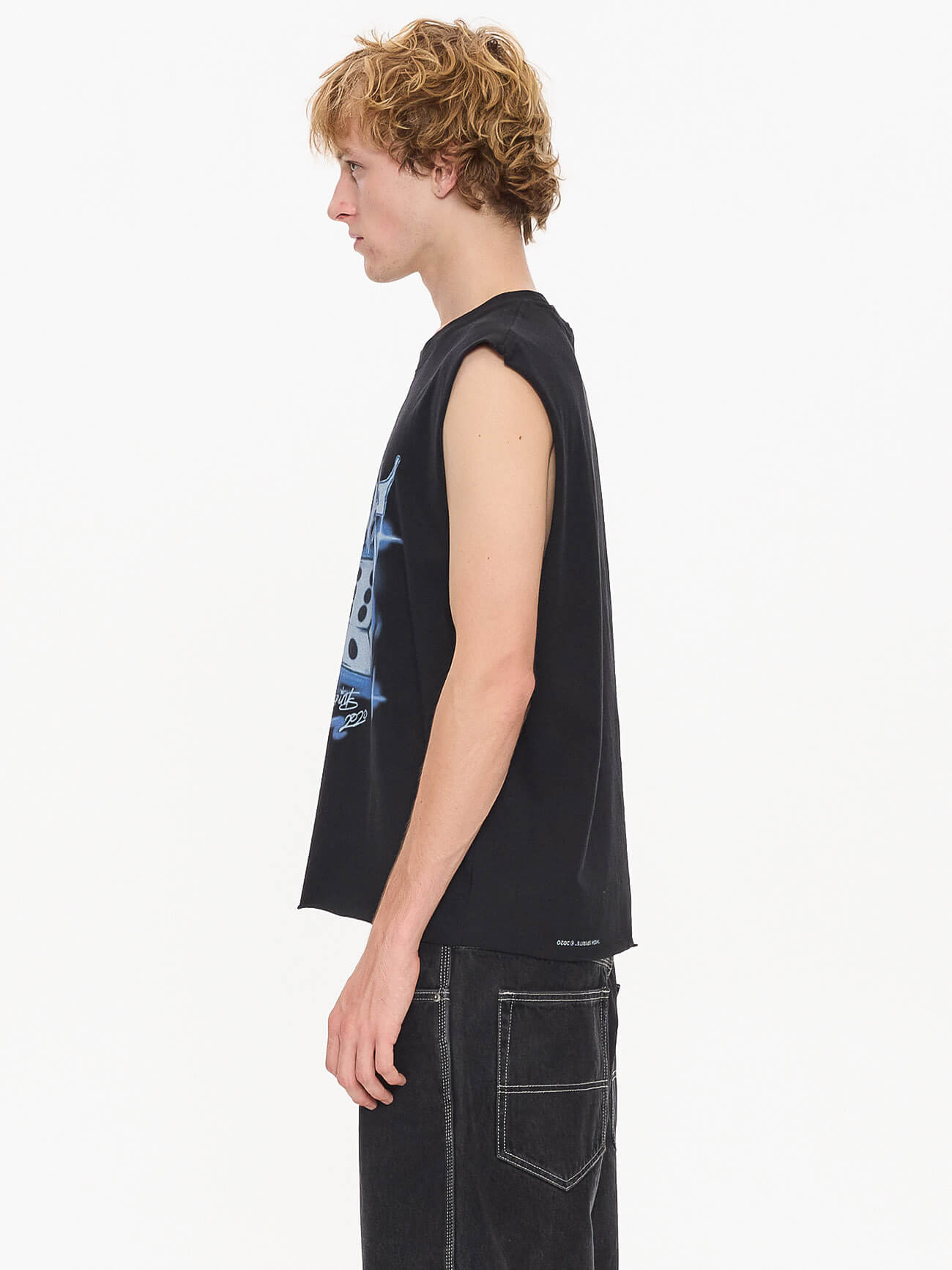 Rollem Muscle Tee - Black XS