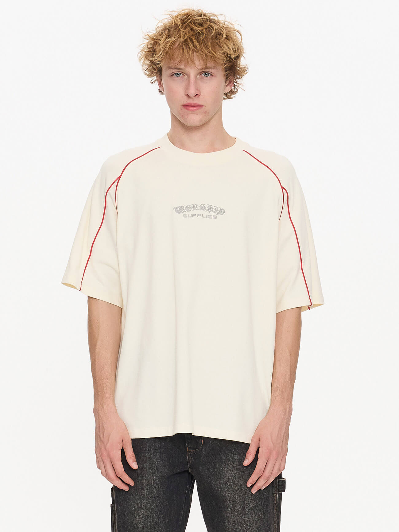 Frequency 2 Panel Oversize Raglan Tee - Zine XS