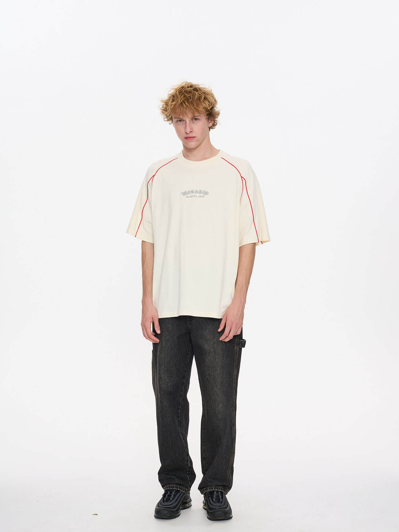 Frequency 2 Panel Oversize Raglan Tee - Zine XS