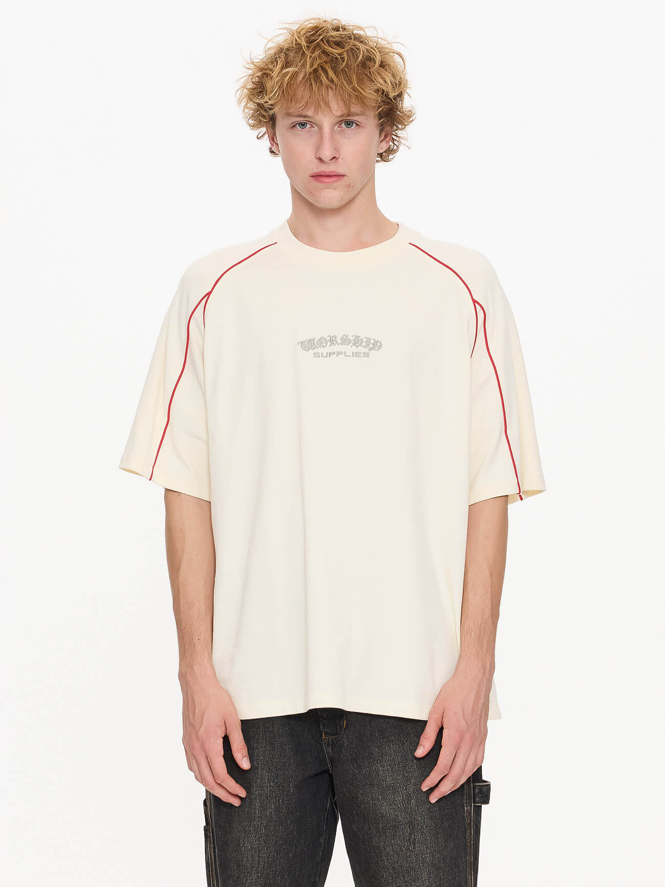Frequency 2 Panel Oversize Raglan Tee - Zine XS