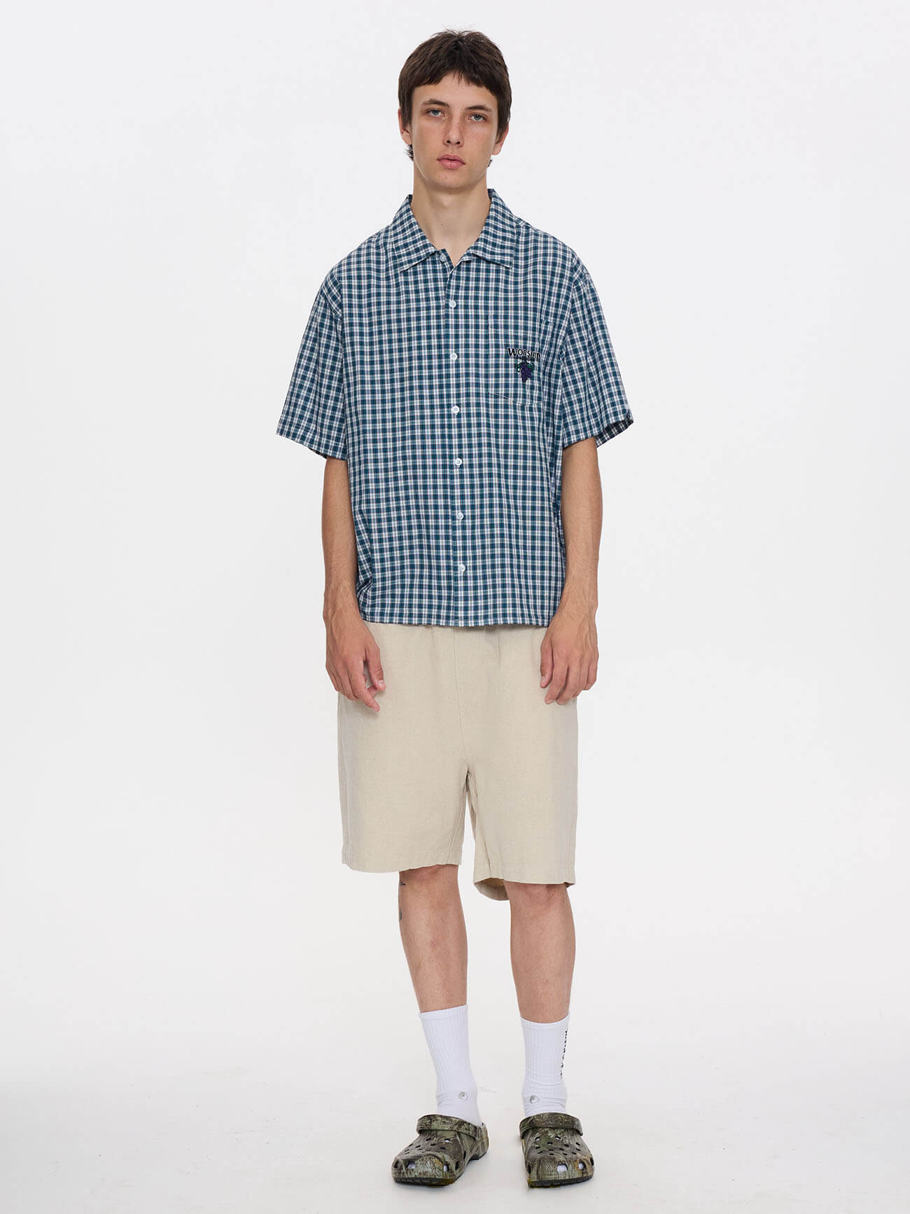 Satisfaction Short Sleeve Shirt - Dark Blue XS