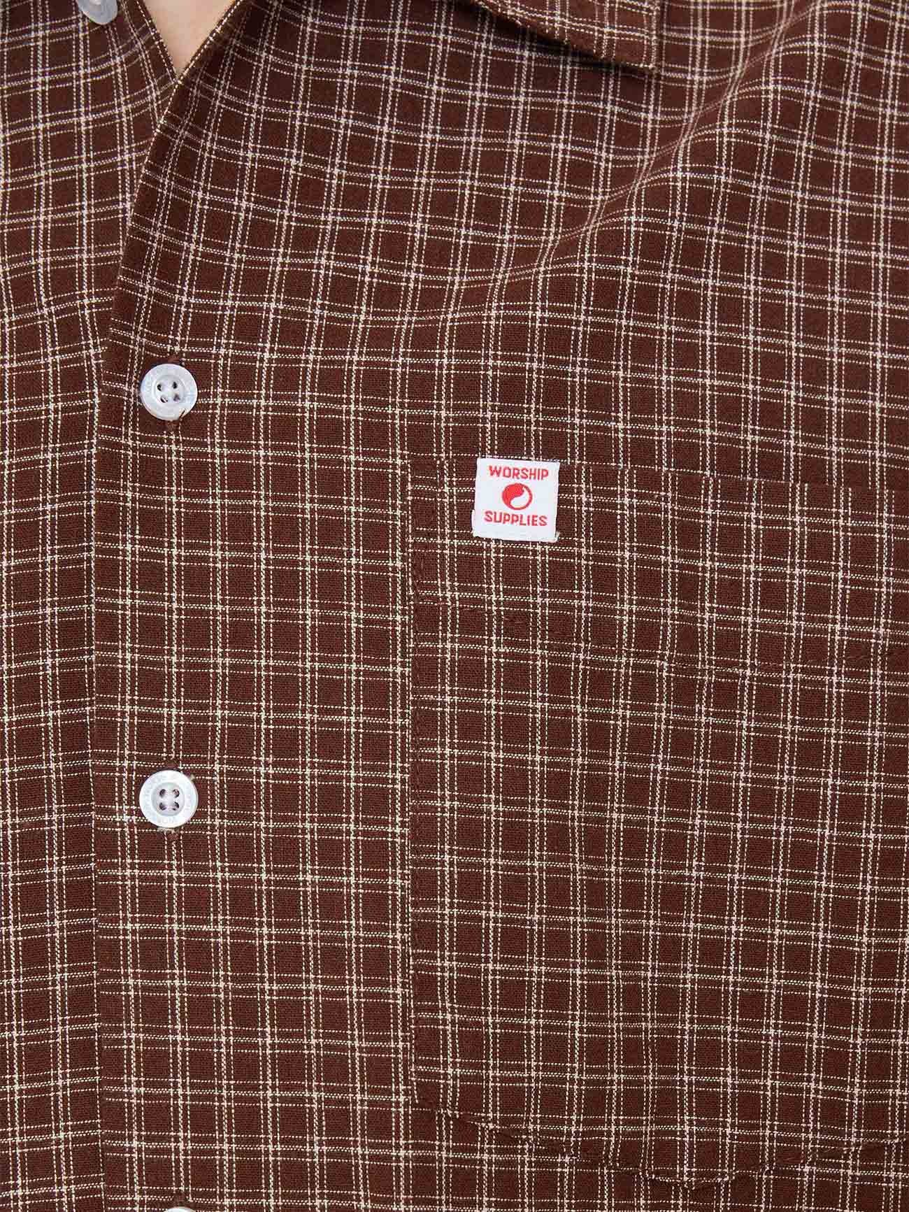 Cherub Short Sleeve Shirt - Brown XS