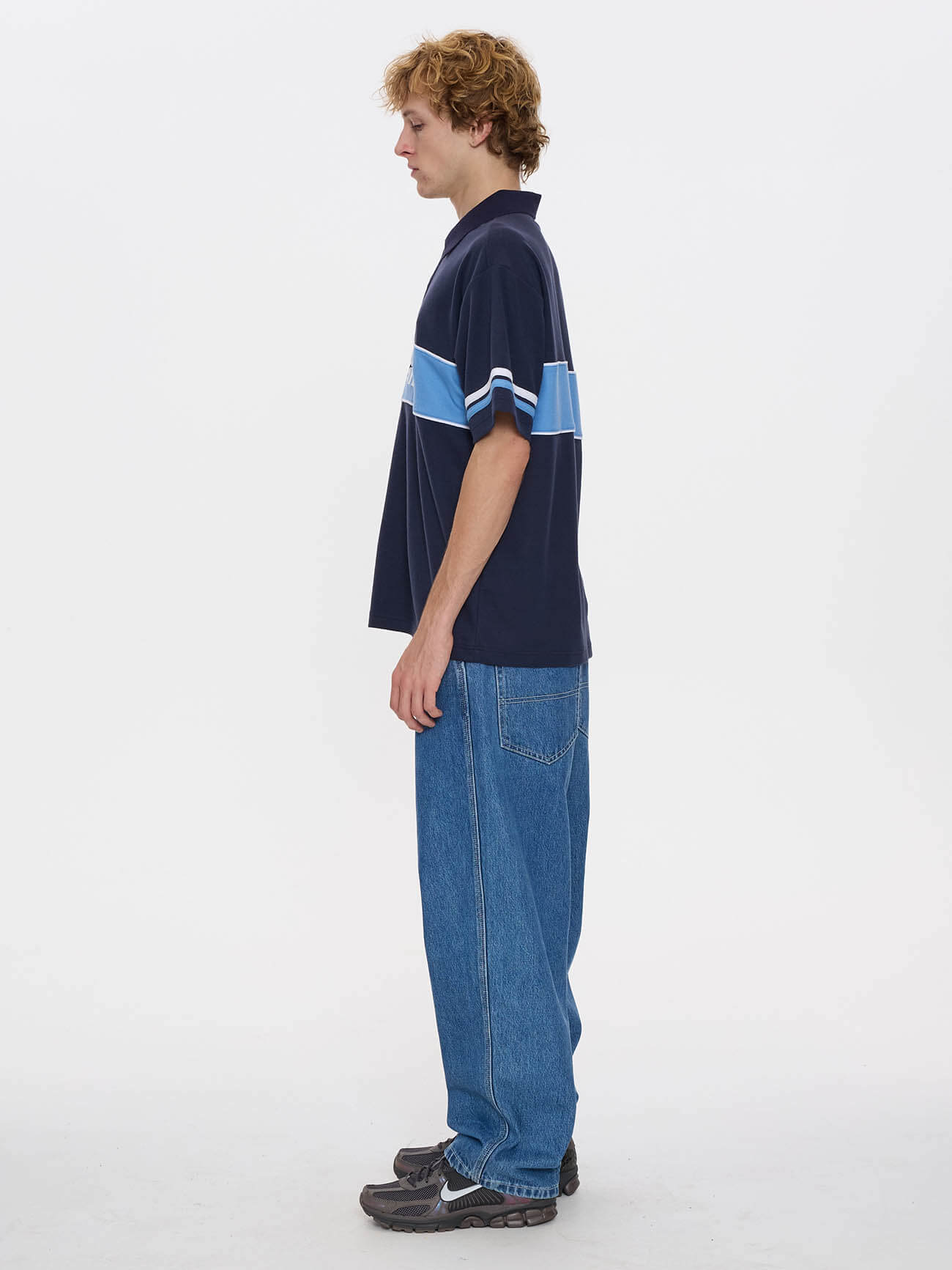 Belter Short Sleeve Golf Polo - Blue Depths XS