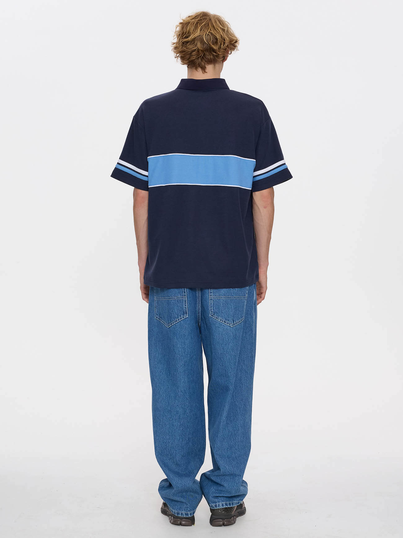 Belter Short Sleeve Golf Polo - Blue Depths XS