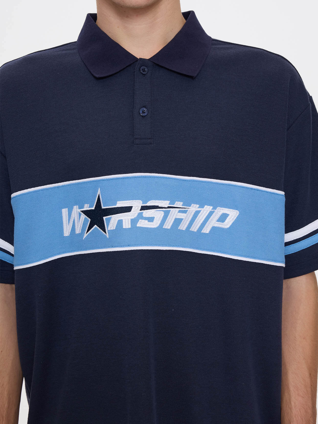 Belter Short Sleeve Golf Polo - Blue Depths XS