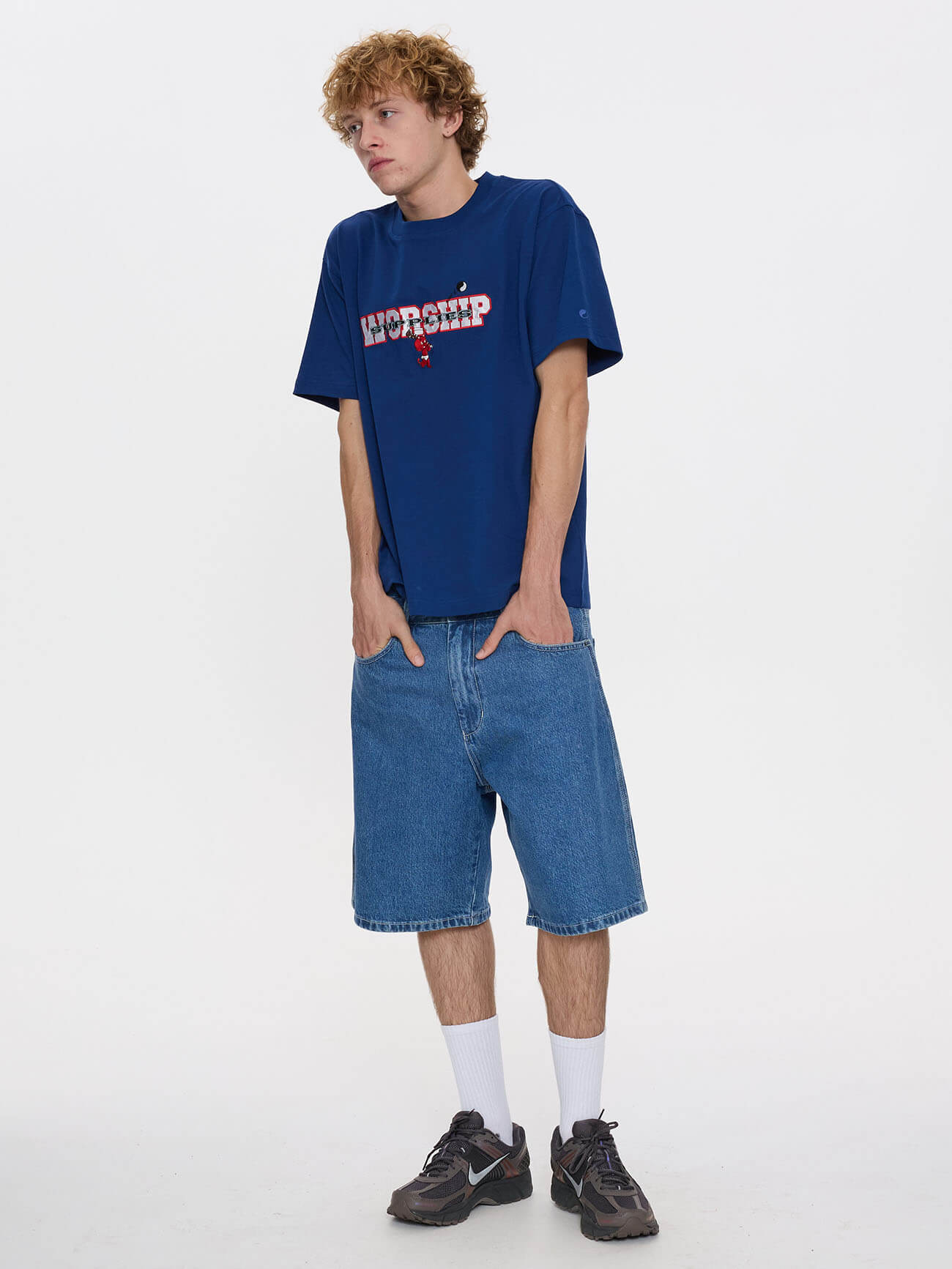 Belter Big Dawg Jean Short - Sky High Blue 26