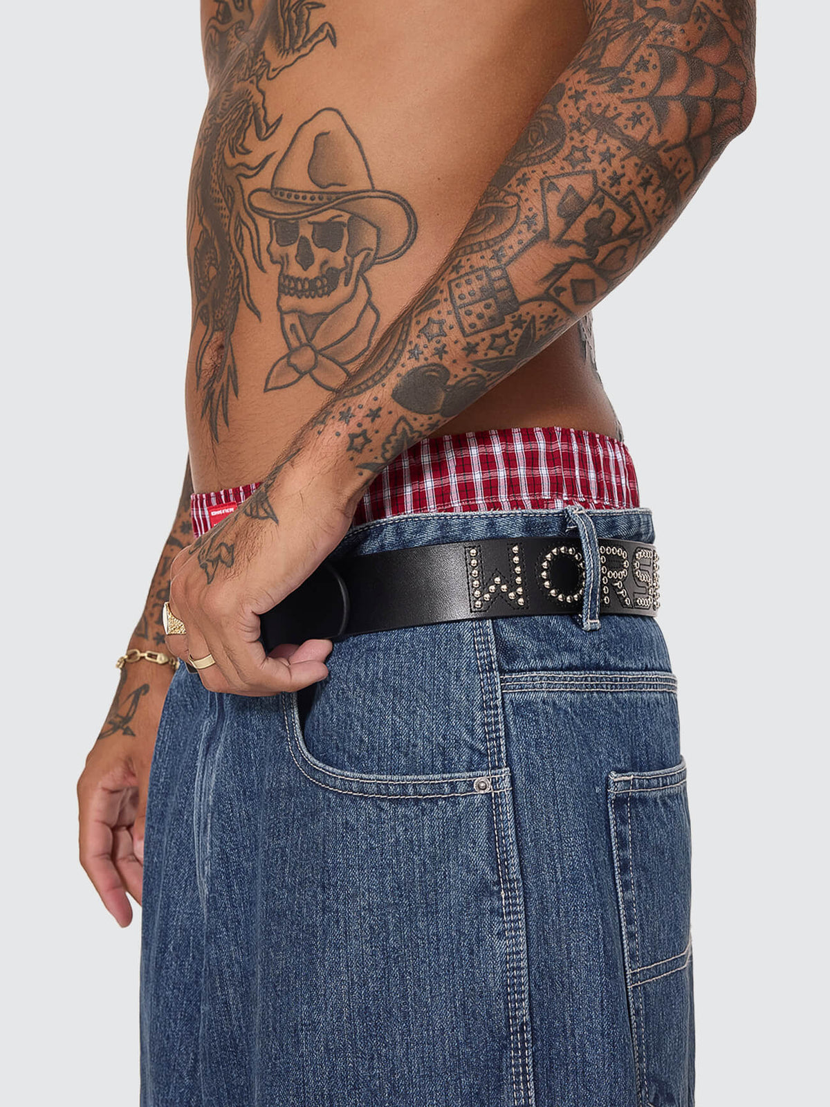 Worship Supplies Studded Belt - Black S-M