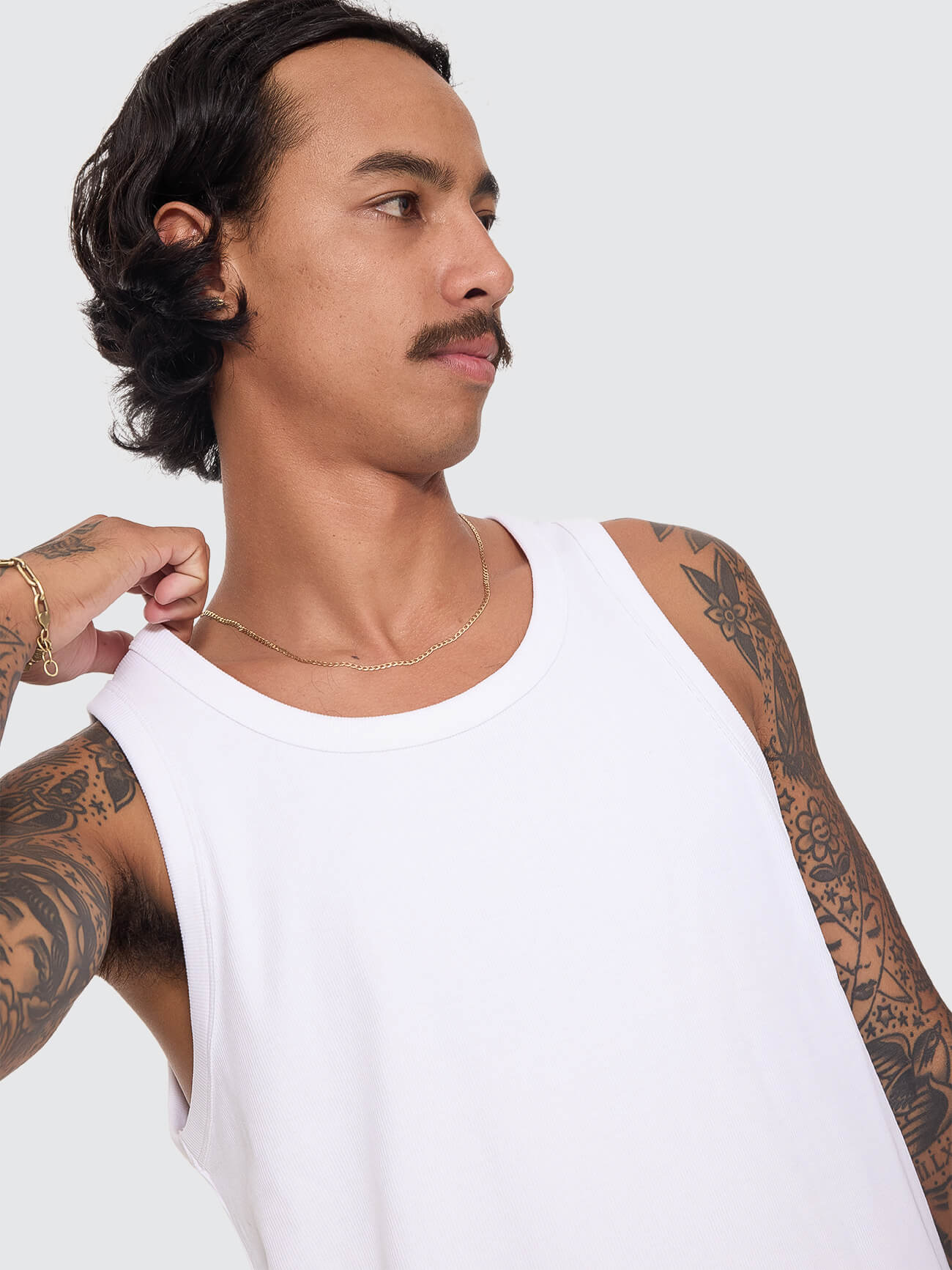 Base Rib Tank - White XS