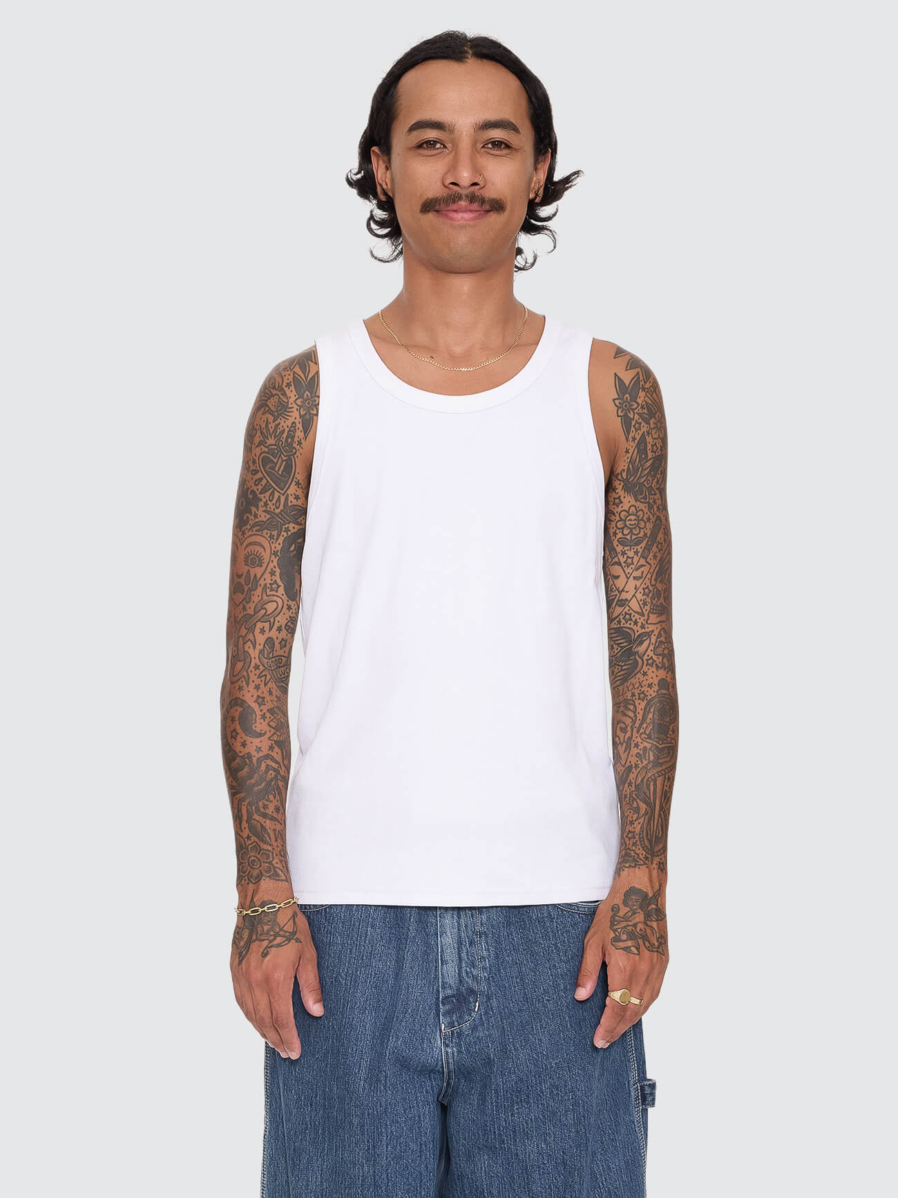 Base Rib Tank - White XS