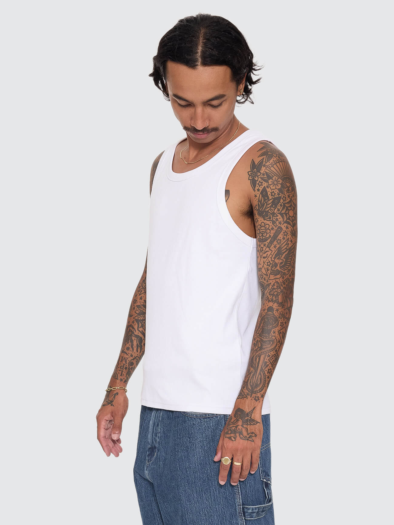 Base Rib Tank - White XS