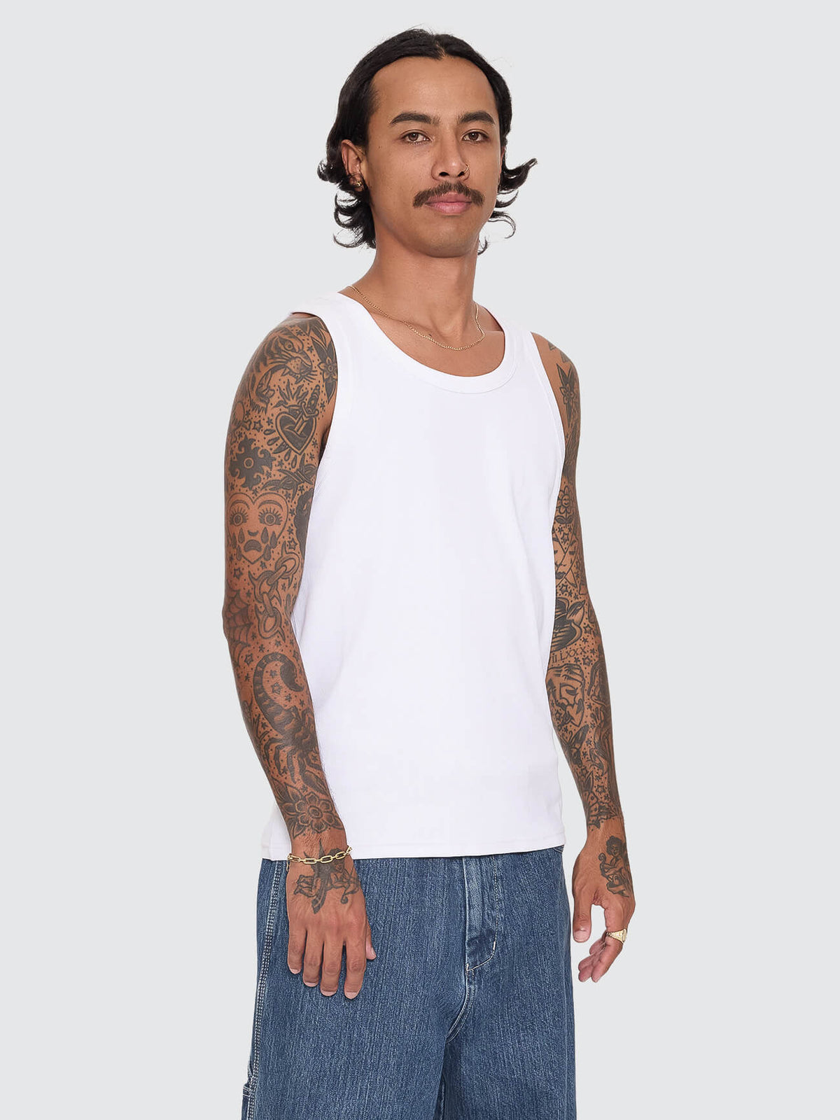 Base Rib Tank - White XS