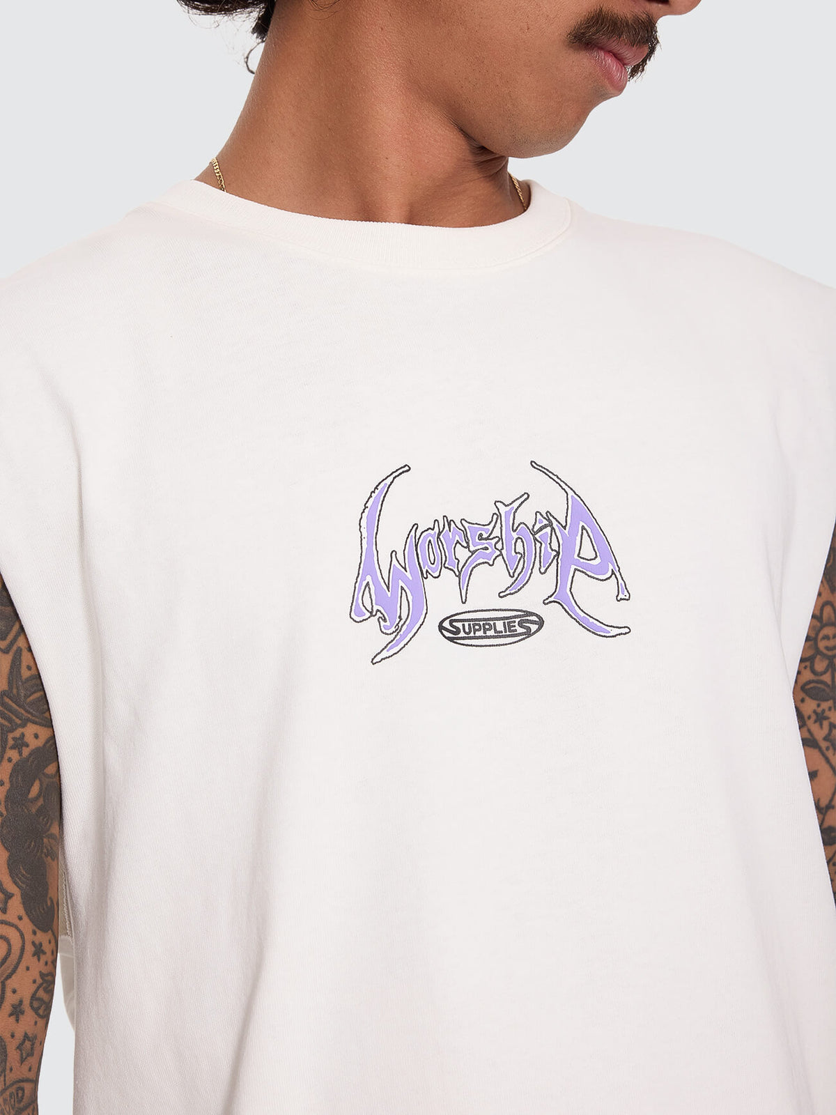Gathering Muscle Tee - Coconut Milk XS