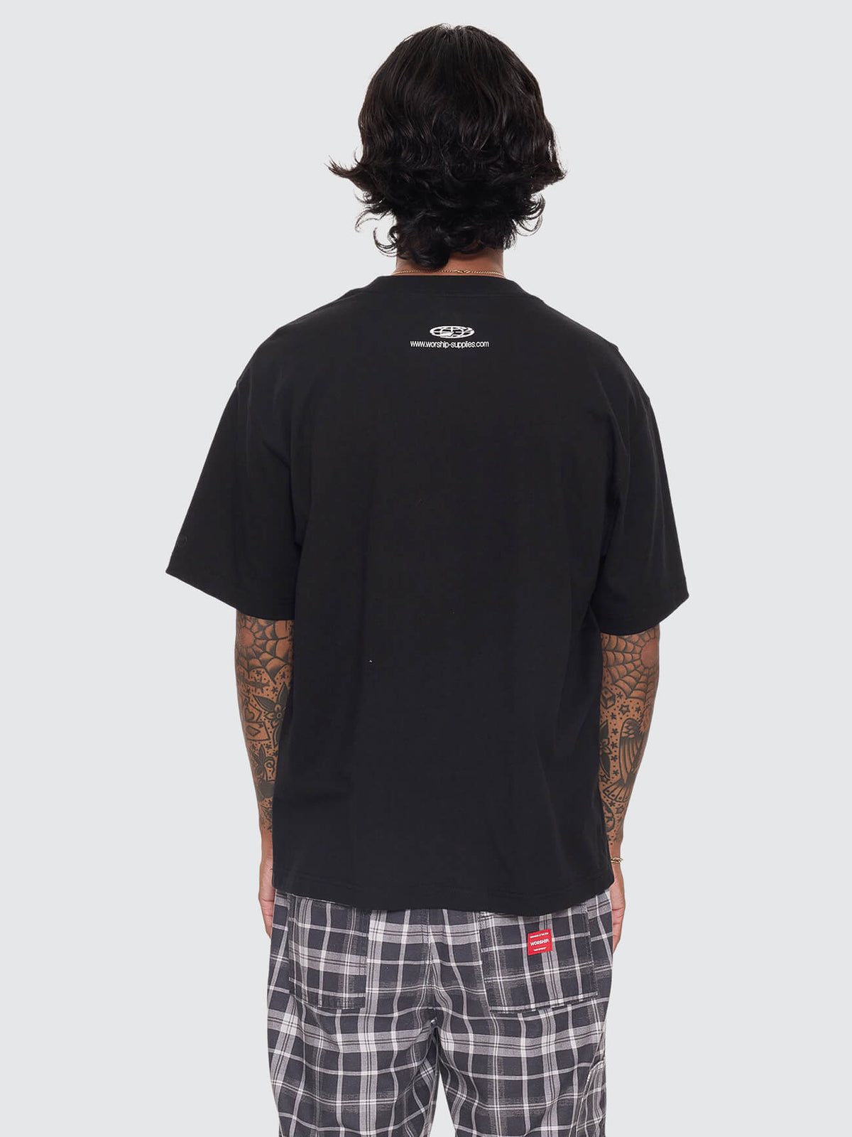 Pay Attention Fitted Tee - Black XS