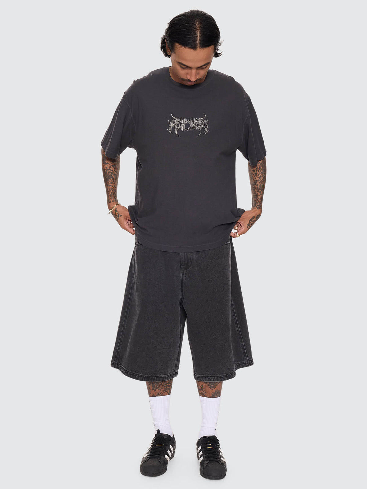Spinal Cotton Linen Tee - Pigment Black XS