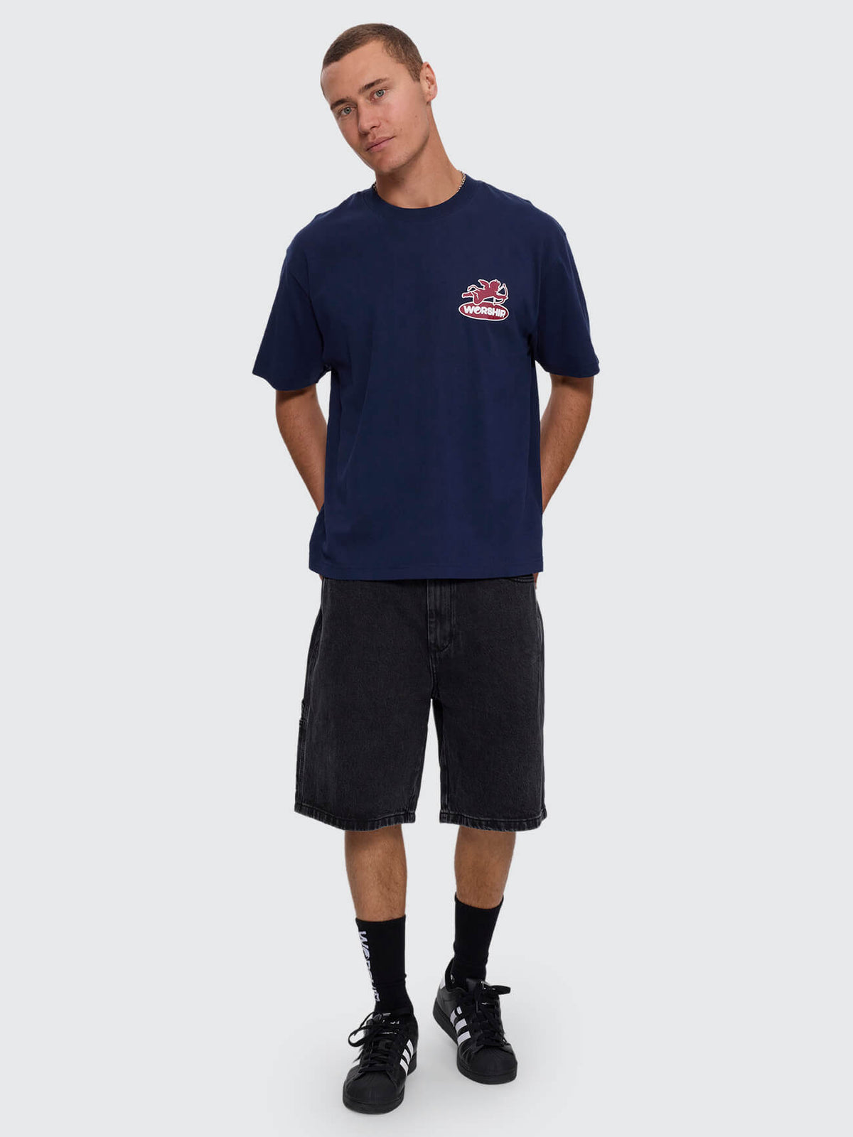 Shadow Cherub Tee - Black Iris XS