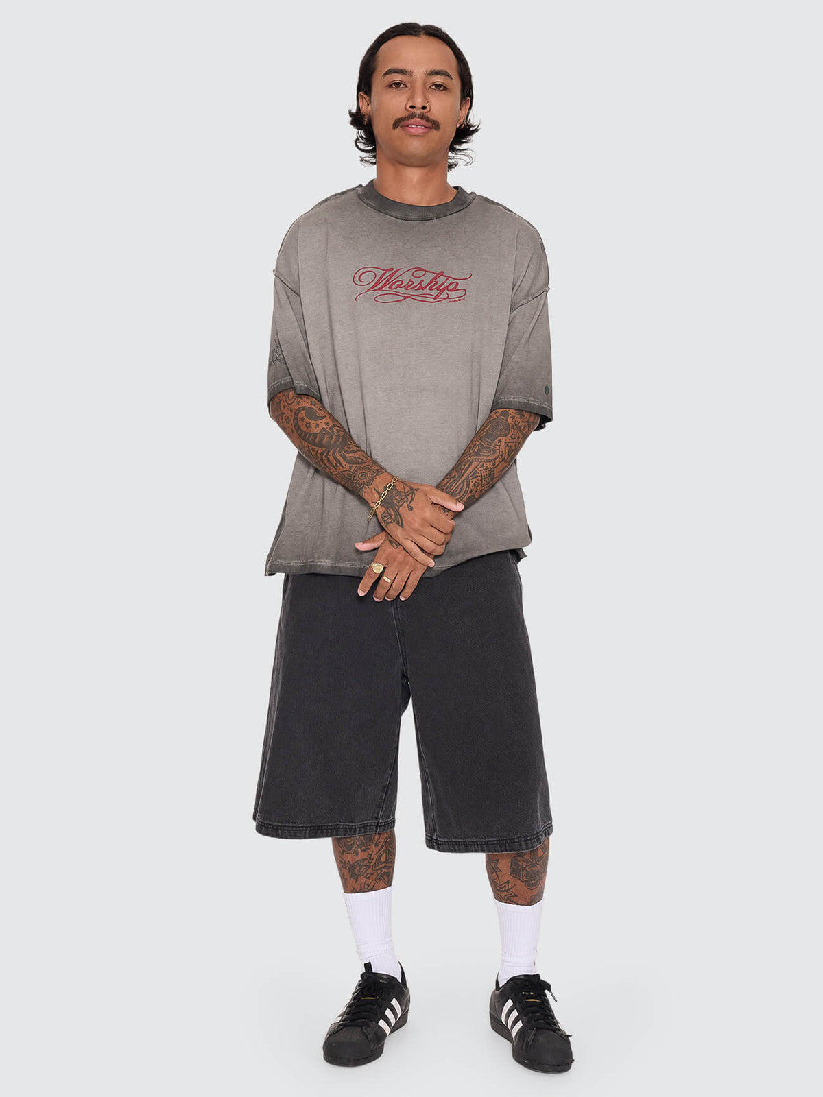 Rapt Reverse Box Crop Tee - Lava Black XXS