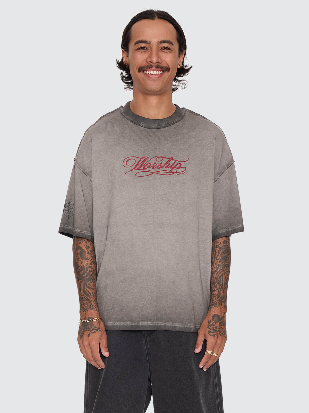 Rapt Reverse Box Crop Tee - Lava Black XXS