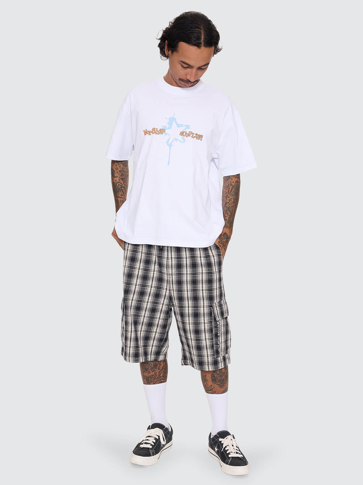 Malibu Elastic Cargo Short - Black 26