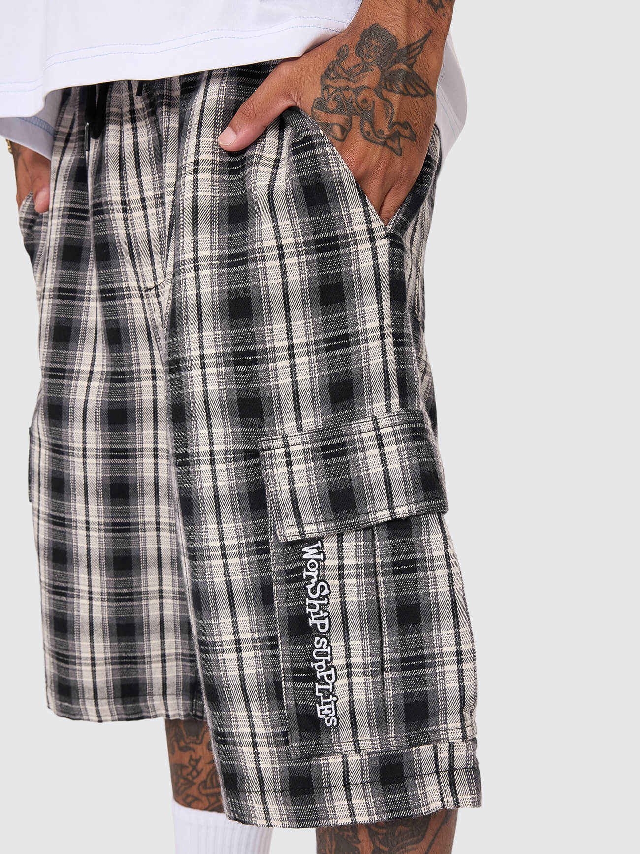 Malibu Elastic Cargo Short - Black 26