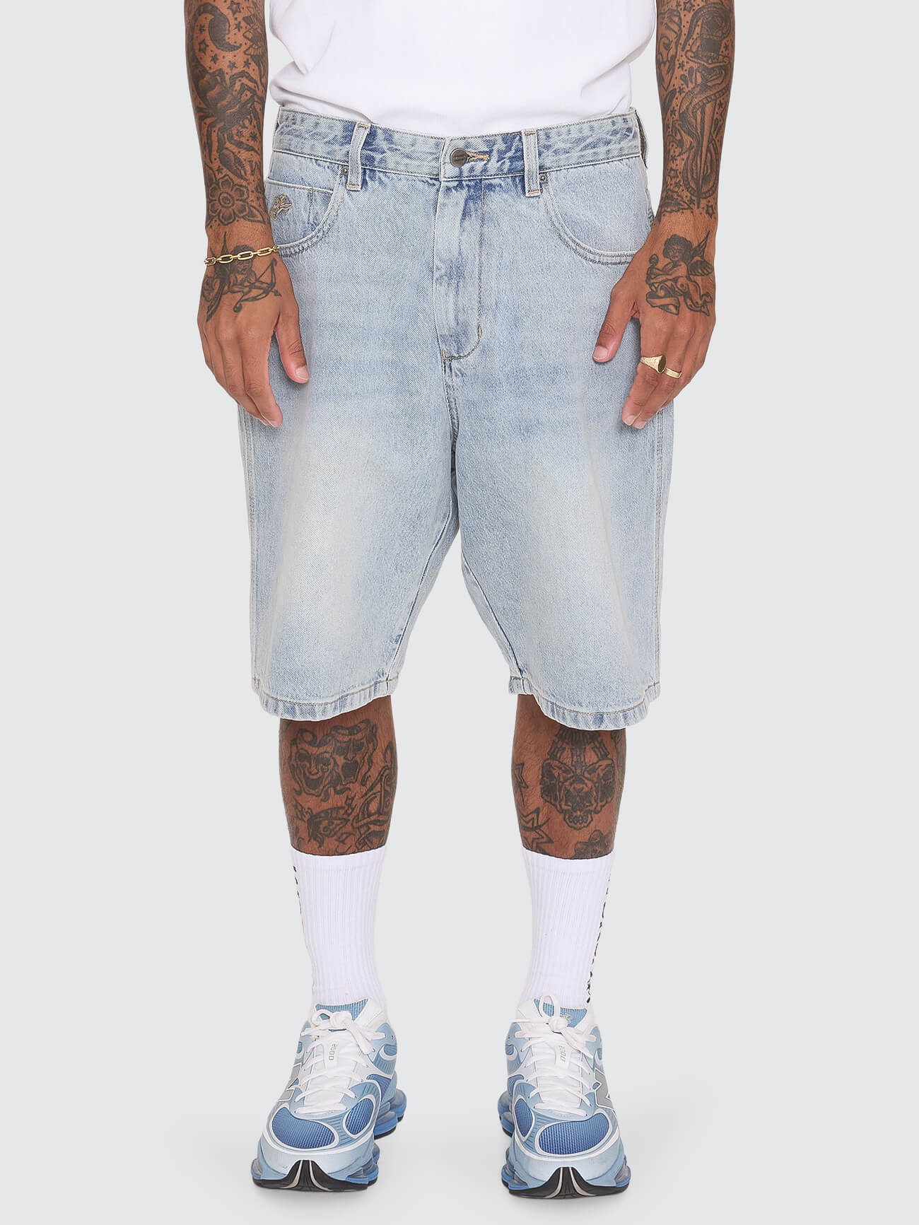 Dimension Big Dawg Jean Short - Faded Worn Blue 26