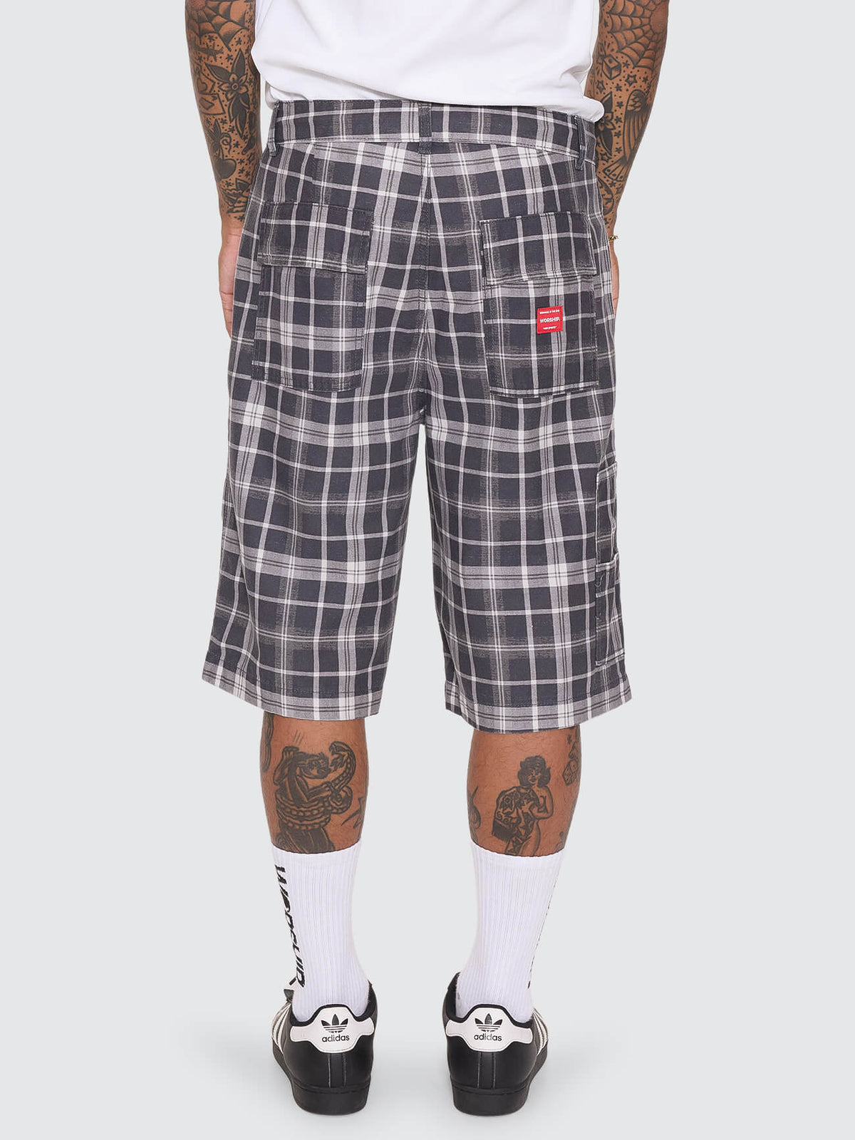 Overdue Fatigue Short - Charcoal Check 26