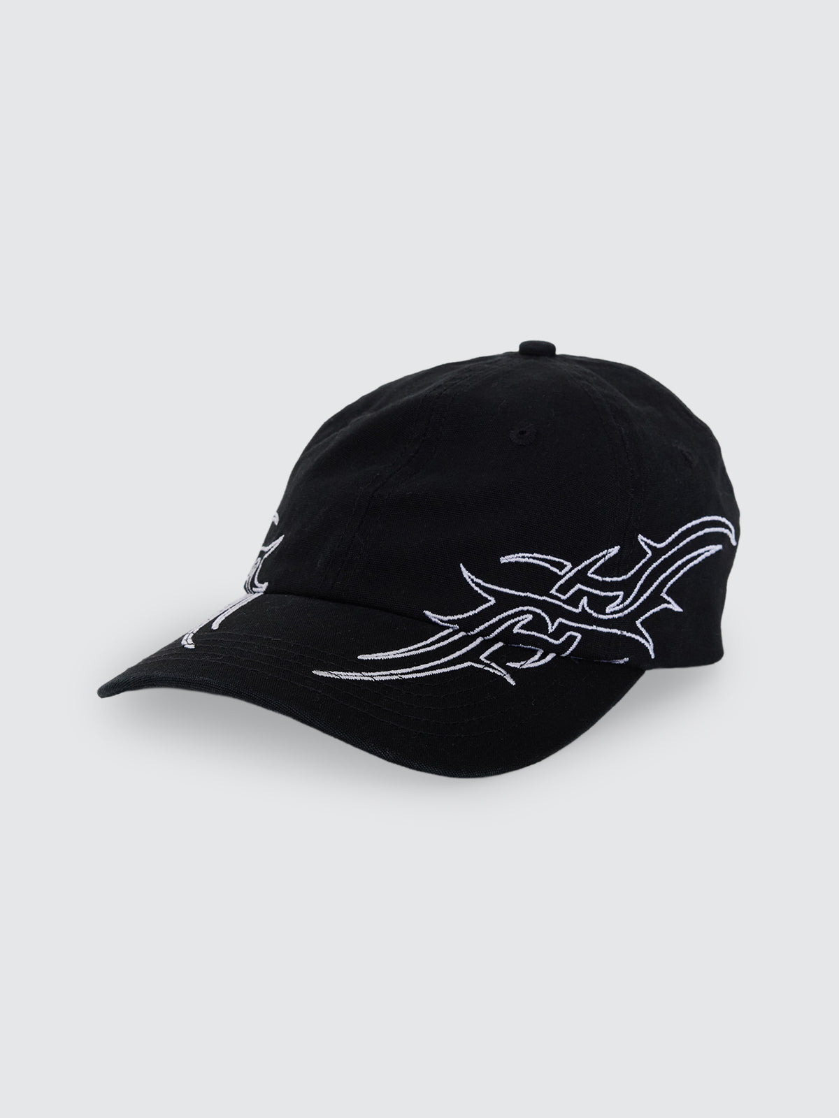 Pitted 6 Panel Hat - Black