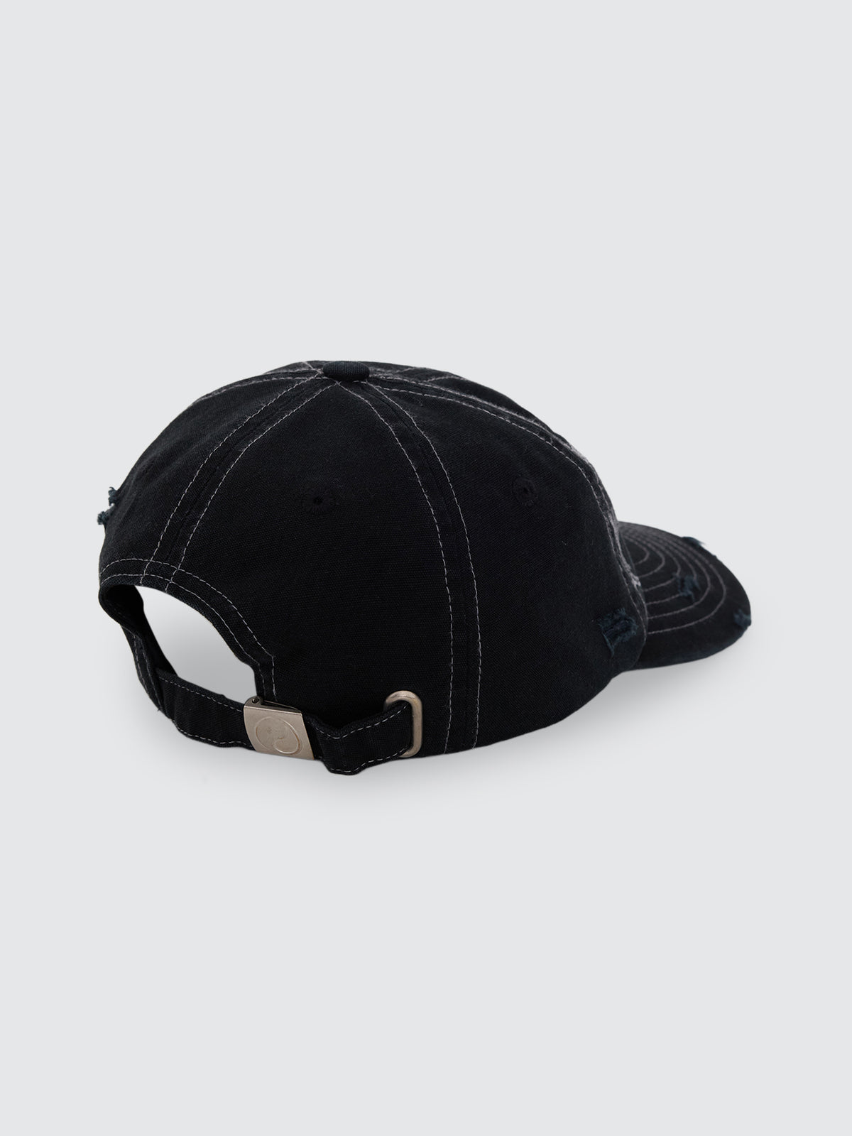 Spinal 6 Panel Hat - Washed Black