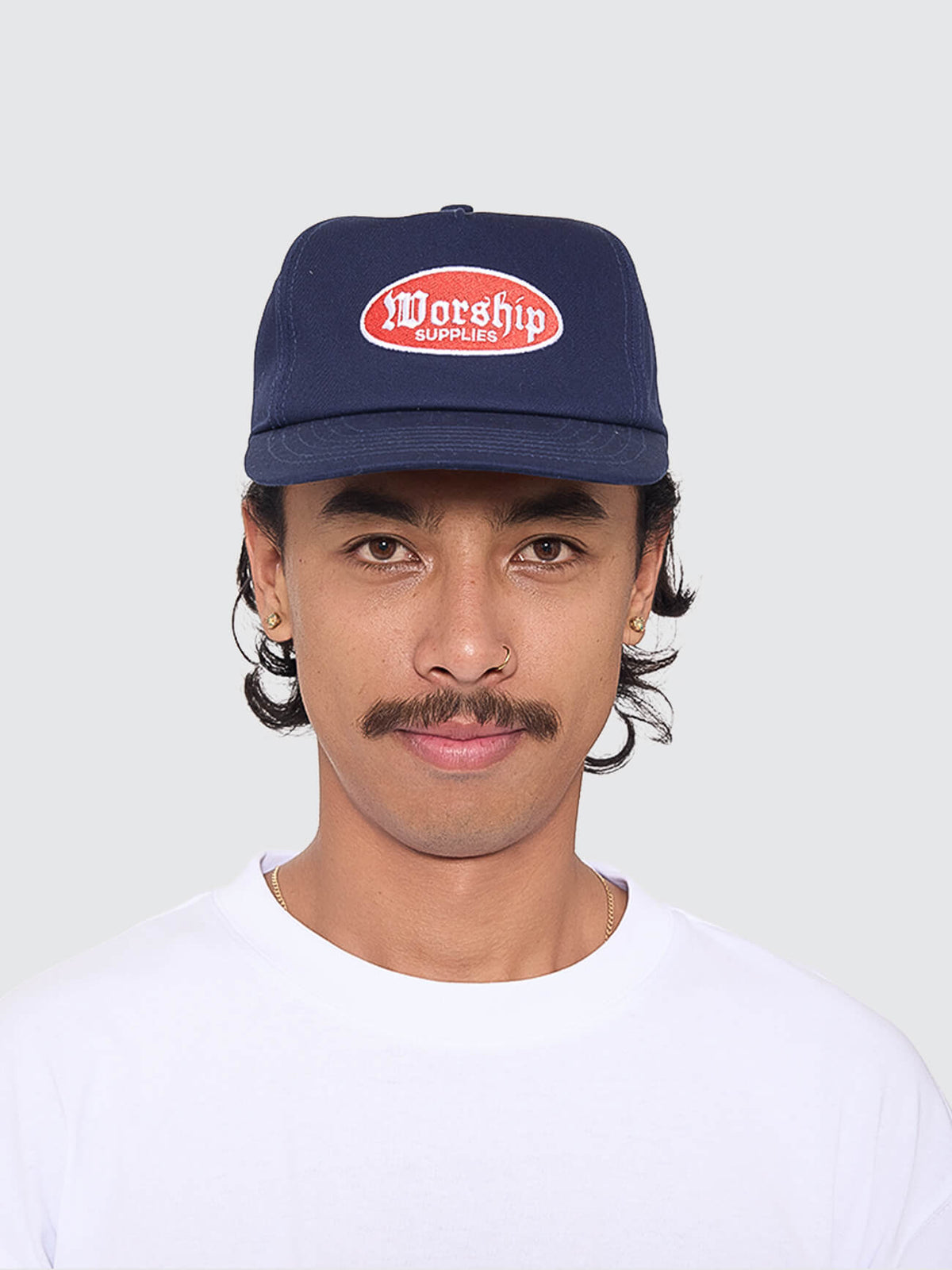 Rise 5 Panel Hat - Navy One Size