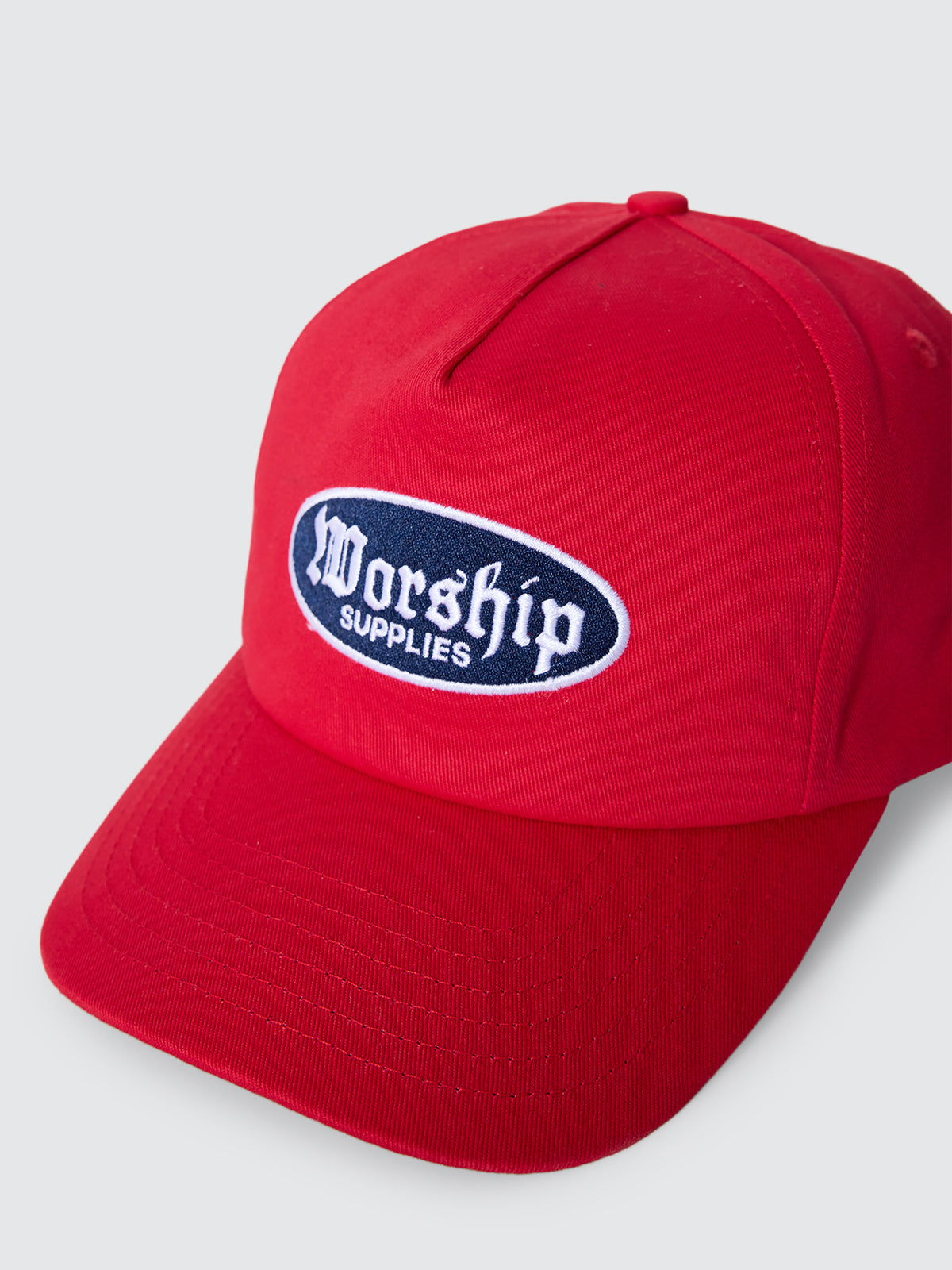 Rise 5 Panel Hat - Red