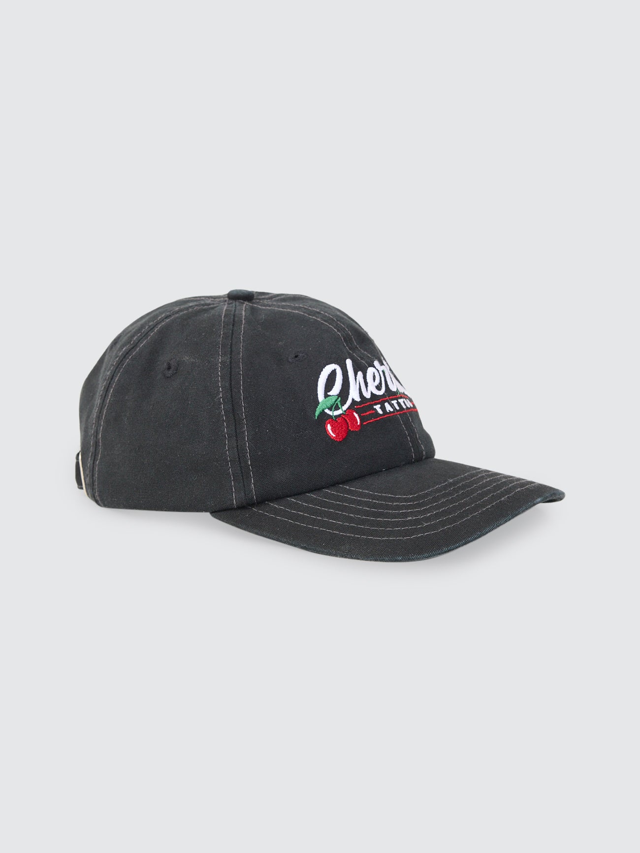 Cherries Tattoo Hat - Black